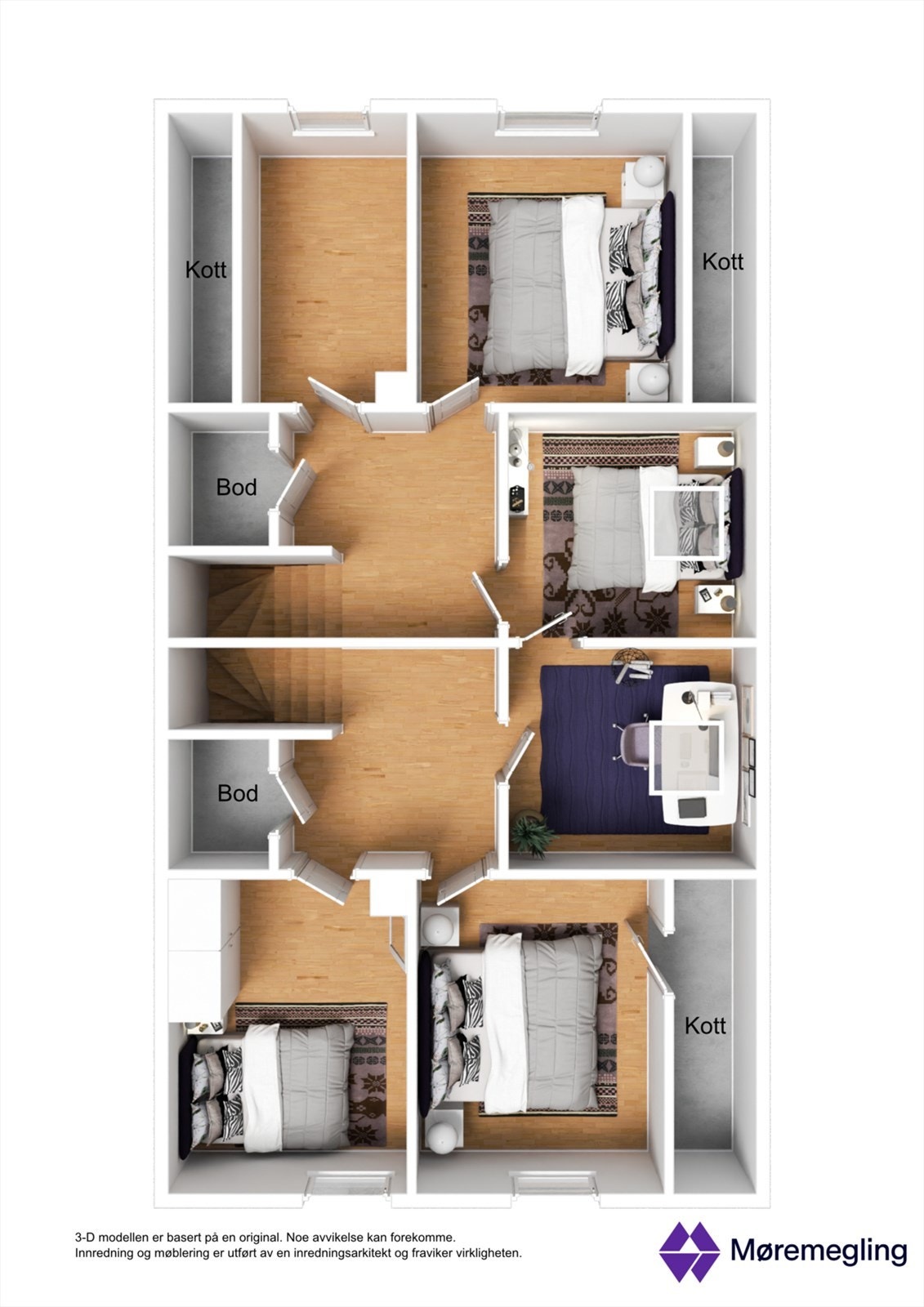 Plantegning loftetasje Galleribilde