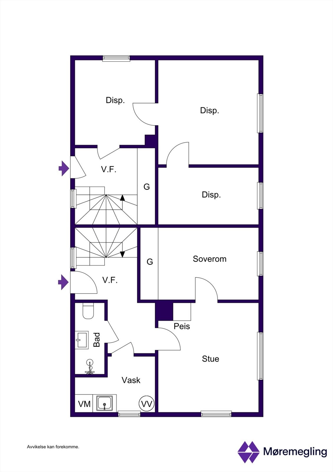 Plantegning underetasje Galleribilde