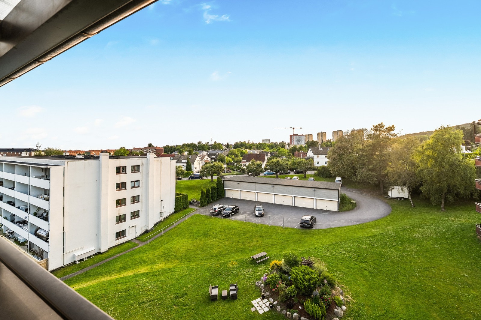 Utsikt fra balkongen. Galleribilde