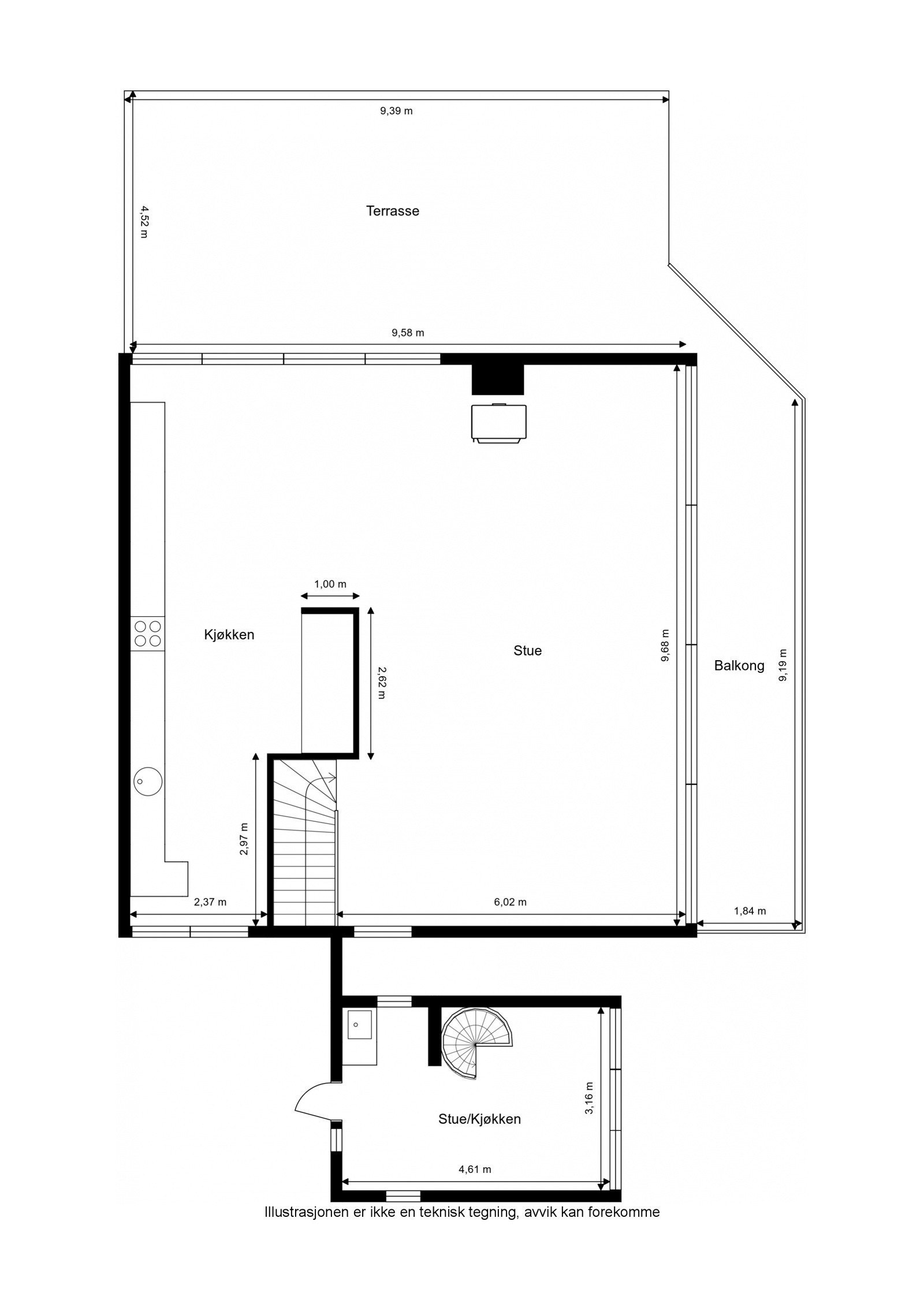 Plantegning Galleribilde
