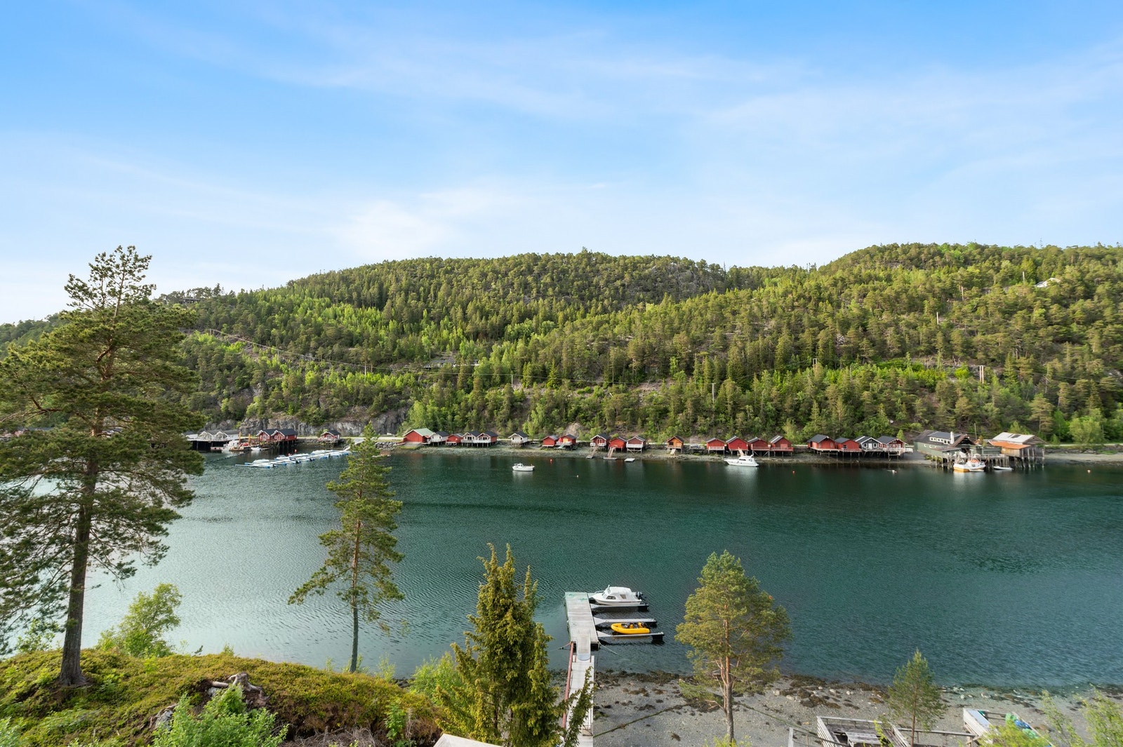 Fantastisk utsikt over Hoplafjorden og Trondheimsfjorden Galleribilde