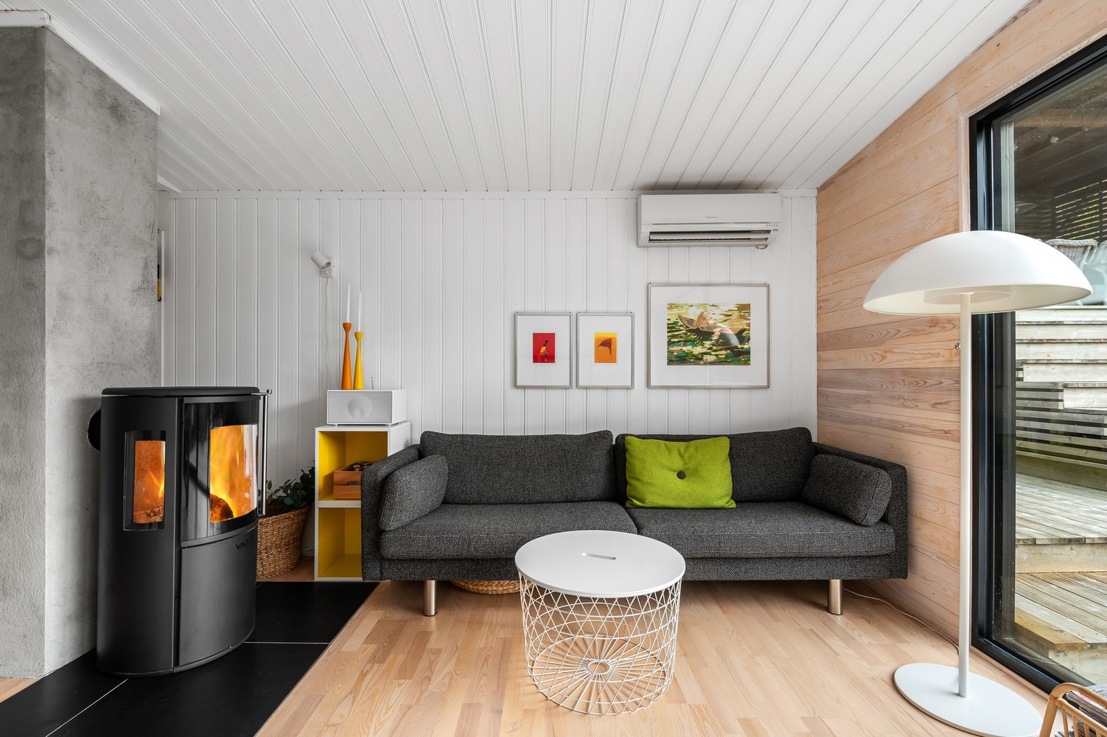 Peisovnen på stue er byttet i 2022. Galleribilde