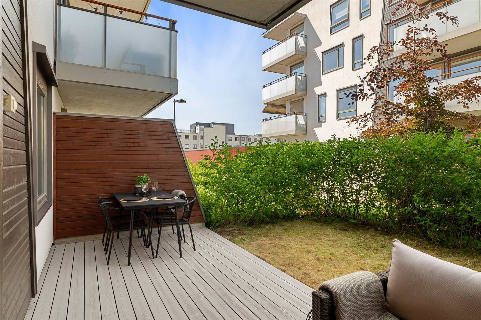 Terrassen kan enkelt deles inn i flere soner Galleribilde