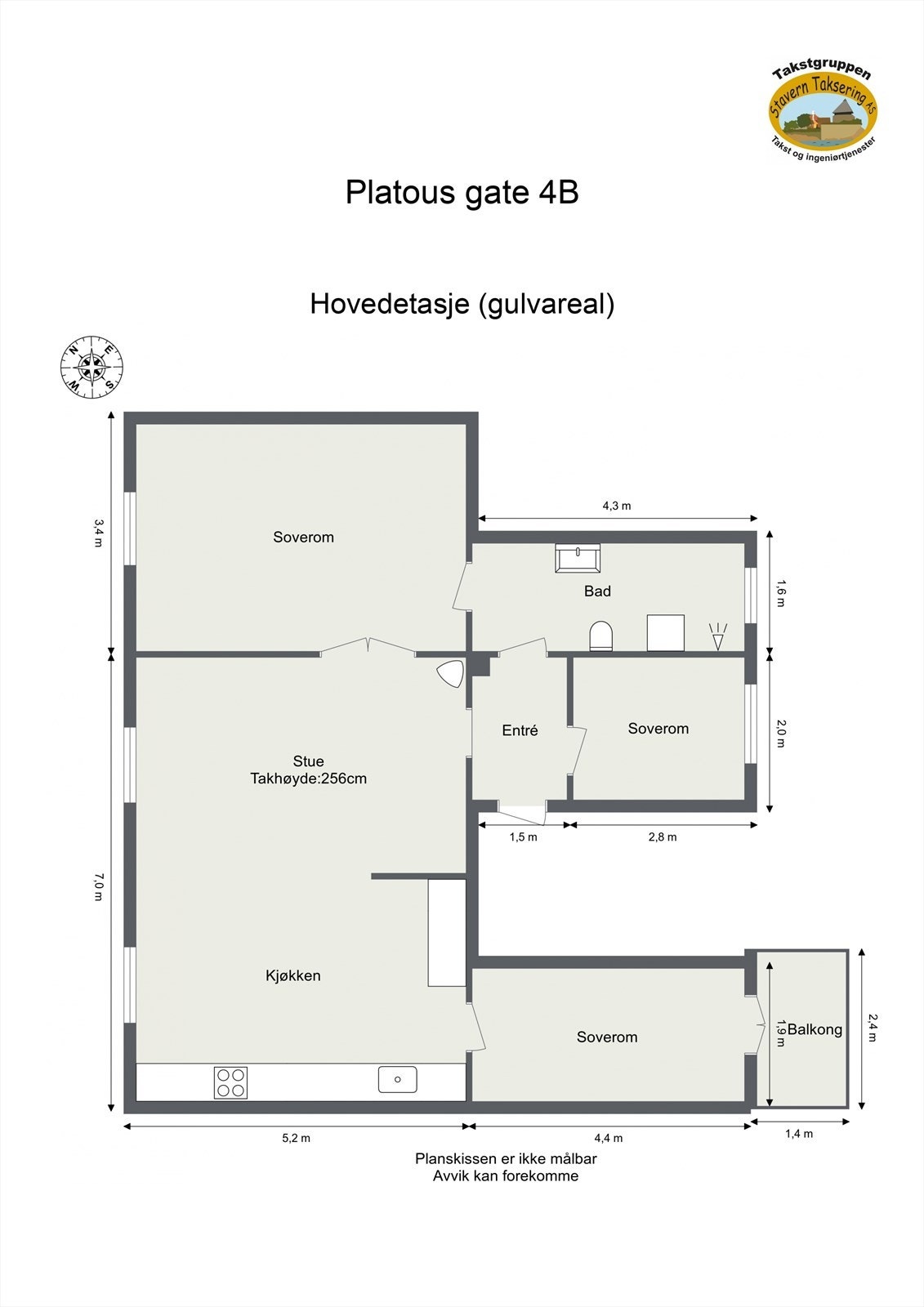 Leiligheten disponerer en kjeller og en loftsbod Galleribilde