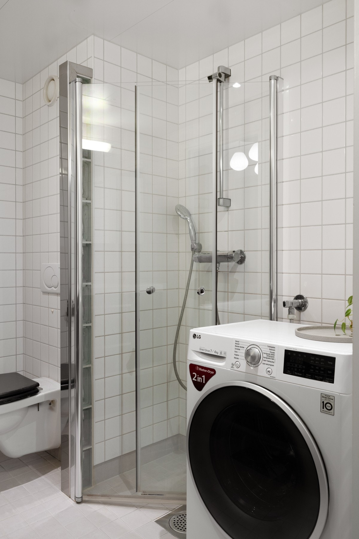 Det er opplegg for vaskemaskin. Galleribilde