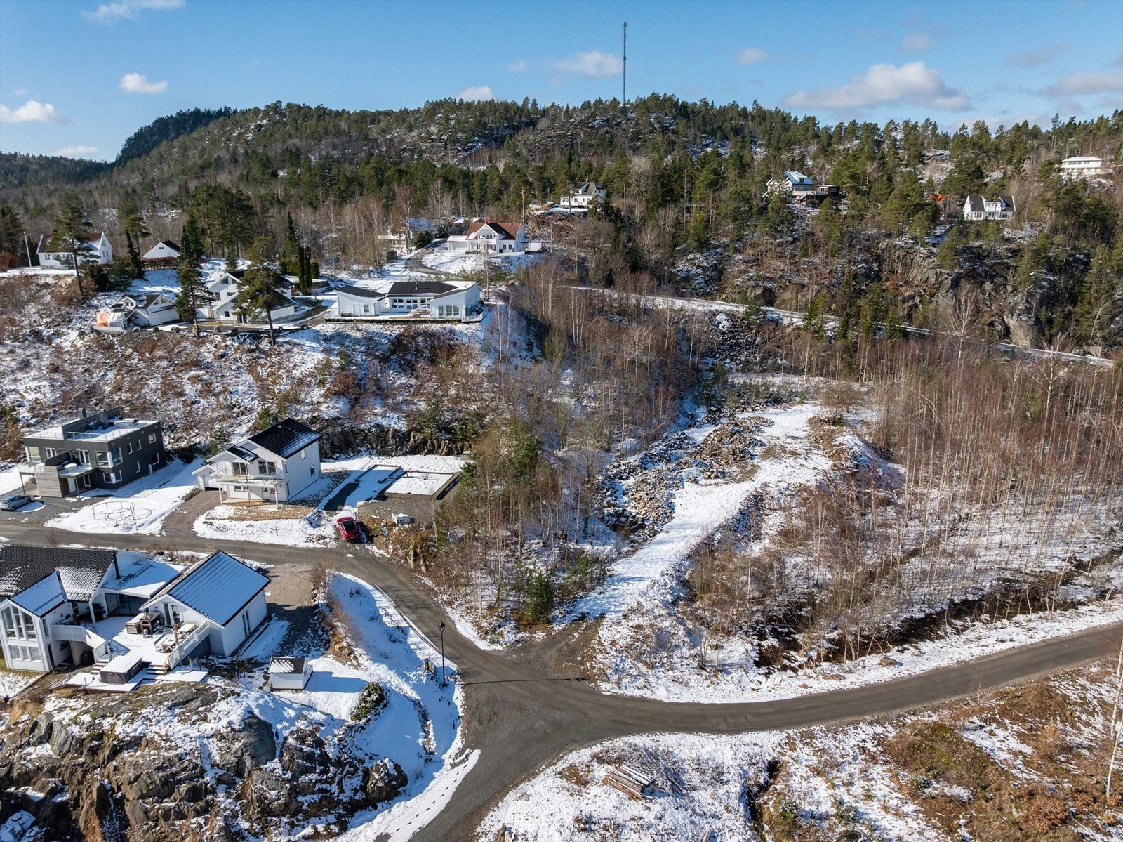 Tomten sett ovenfra Galleribilde