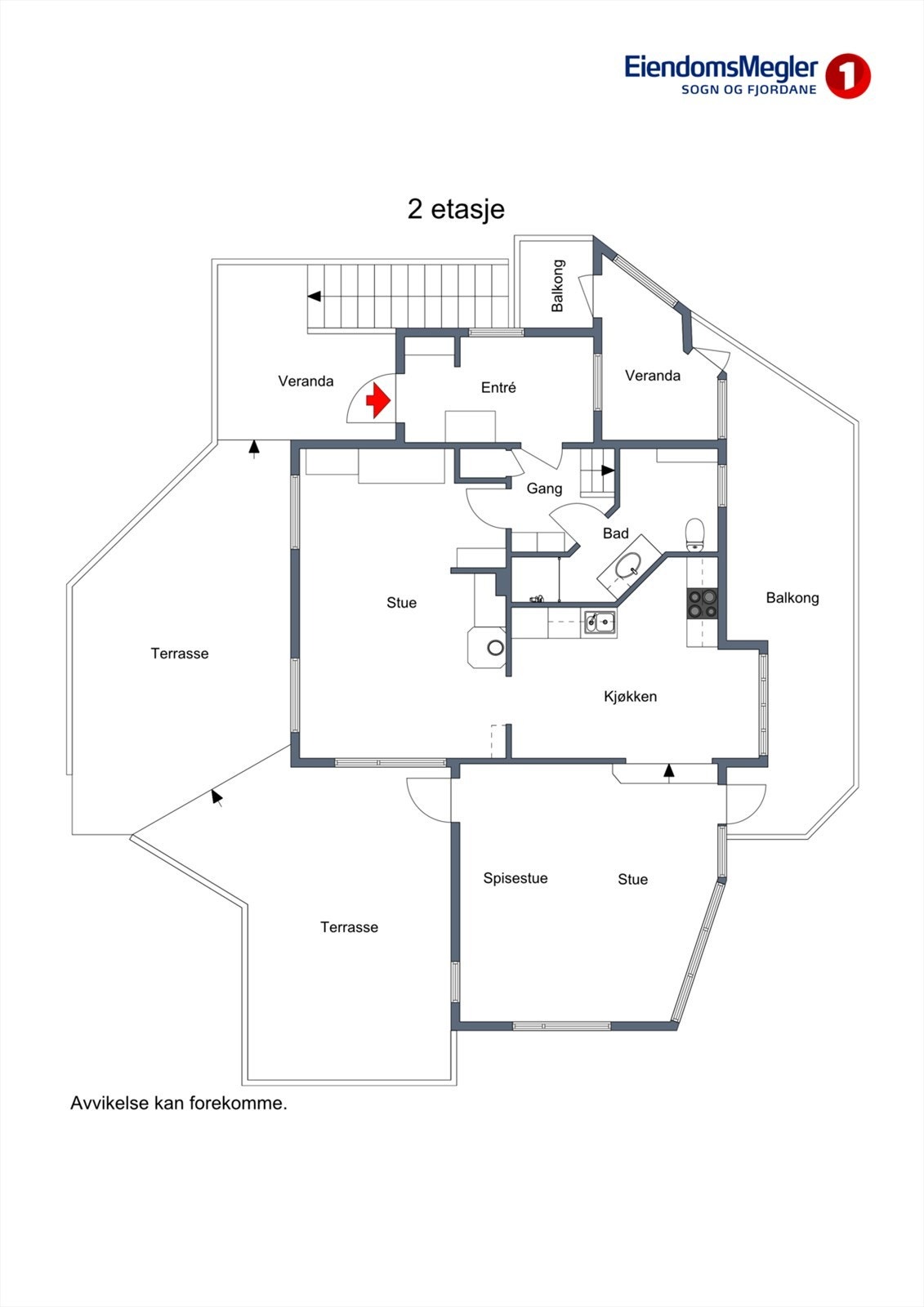 Planteikning - 2. etasje Galleribilde