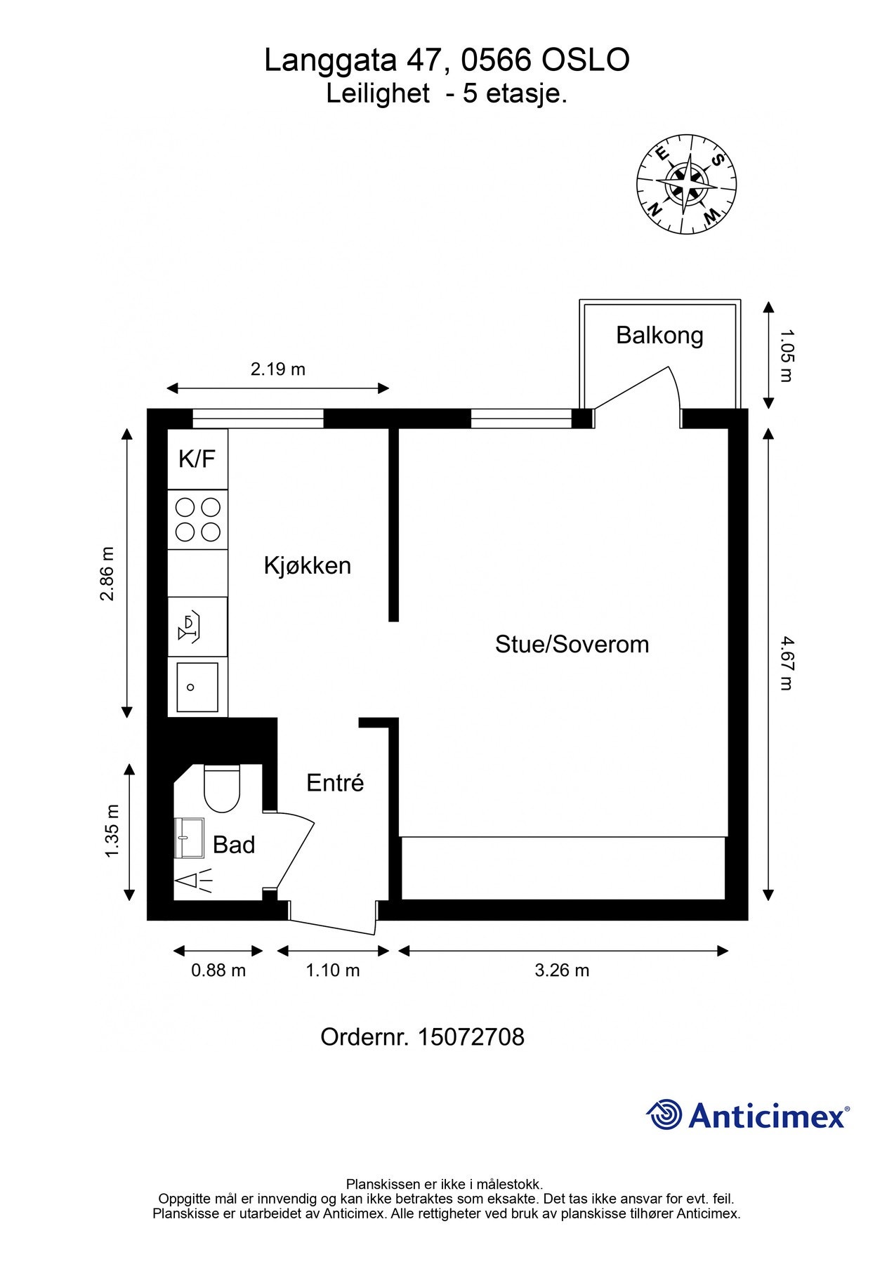 Plantegning: BRA: 31 kvm | BRA-i: 26 kvm | BRA-e: 5 kvm | TBA: 2 kvm. Galleribilde