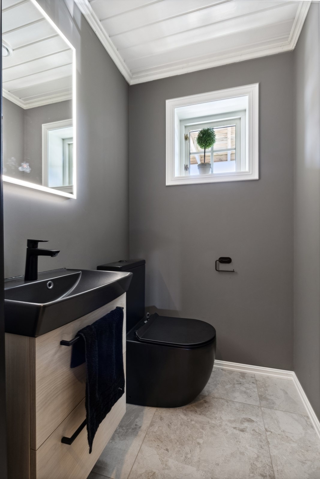 Praktisk toalettrom i tilknytning til entréen. Galleribilde