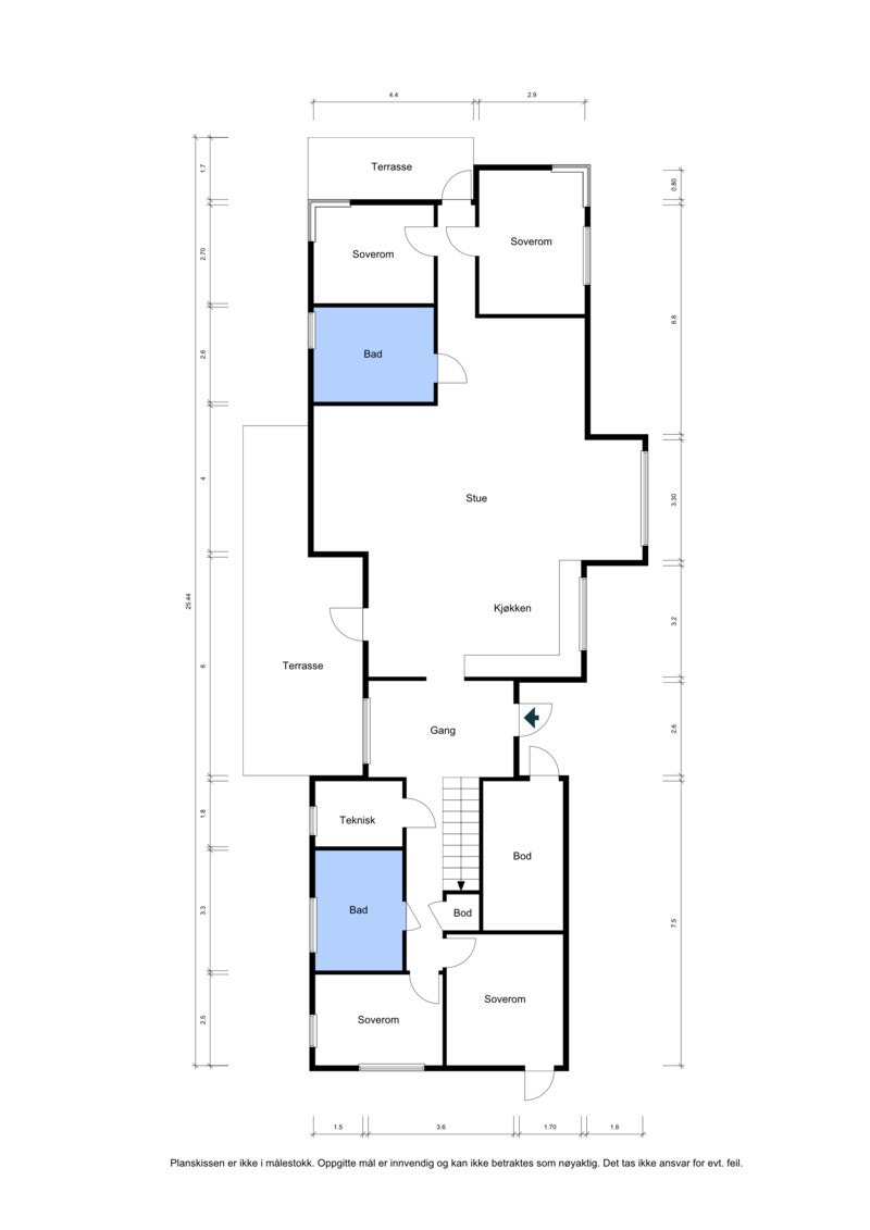 Plantegning Galleribilde