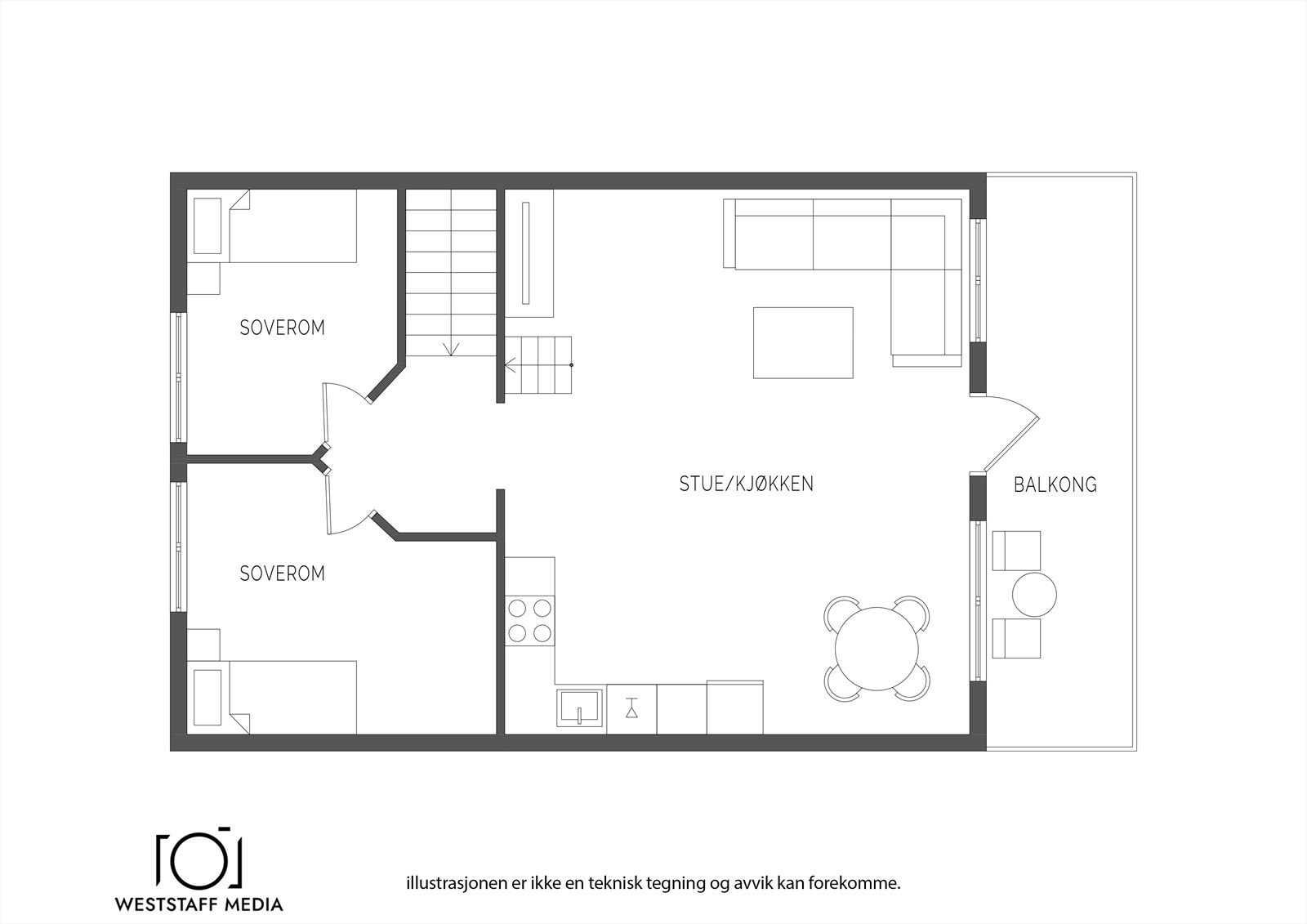 Plantegning 2. etasje. Galleribilde