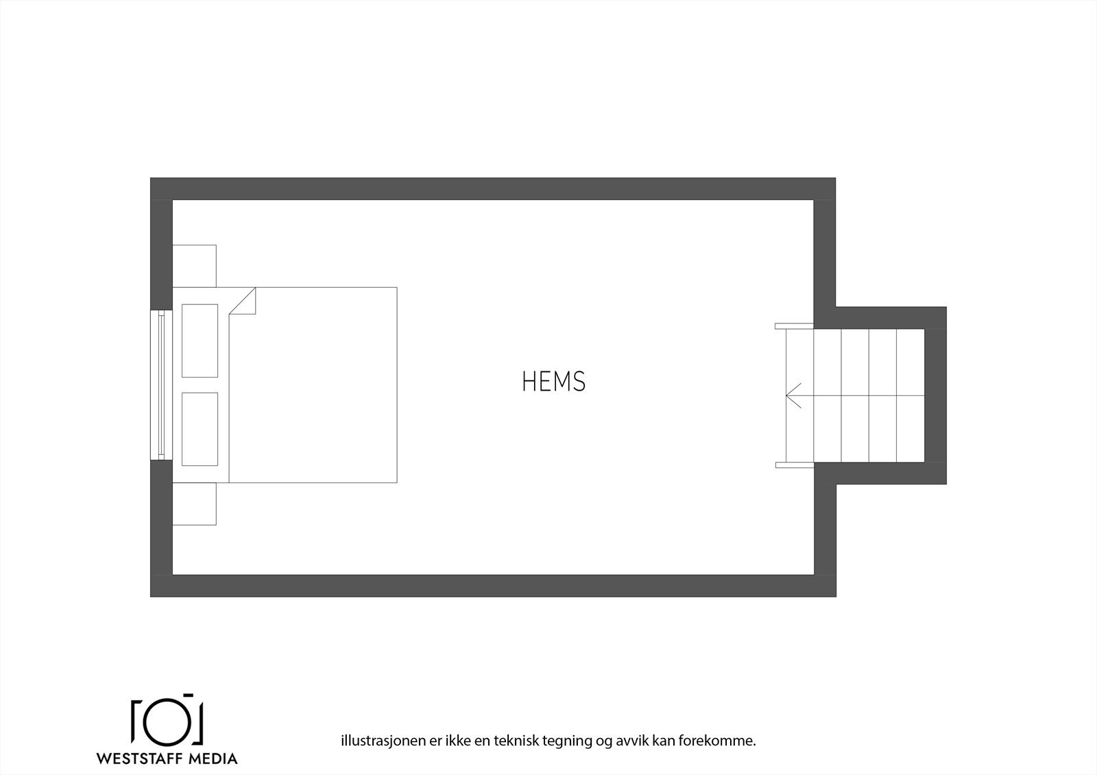 Plantegning hems. Galleribilde