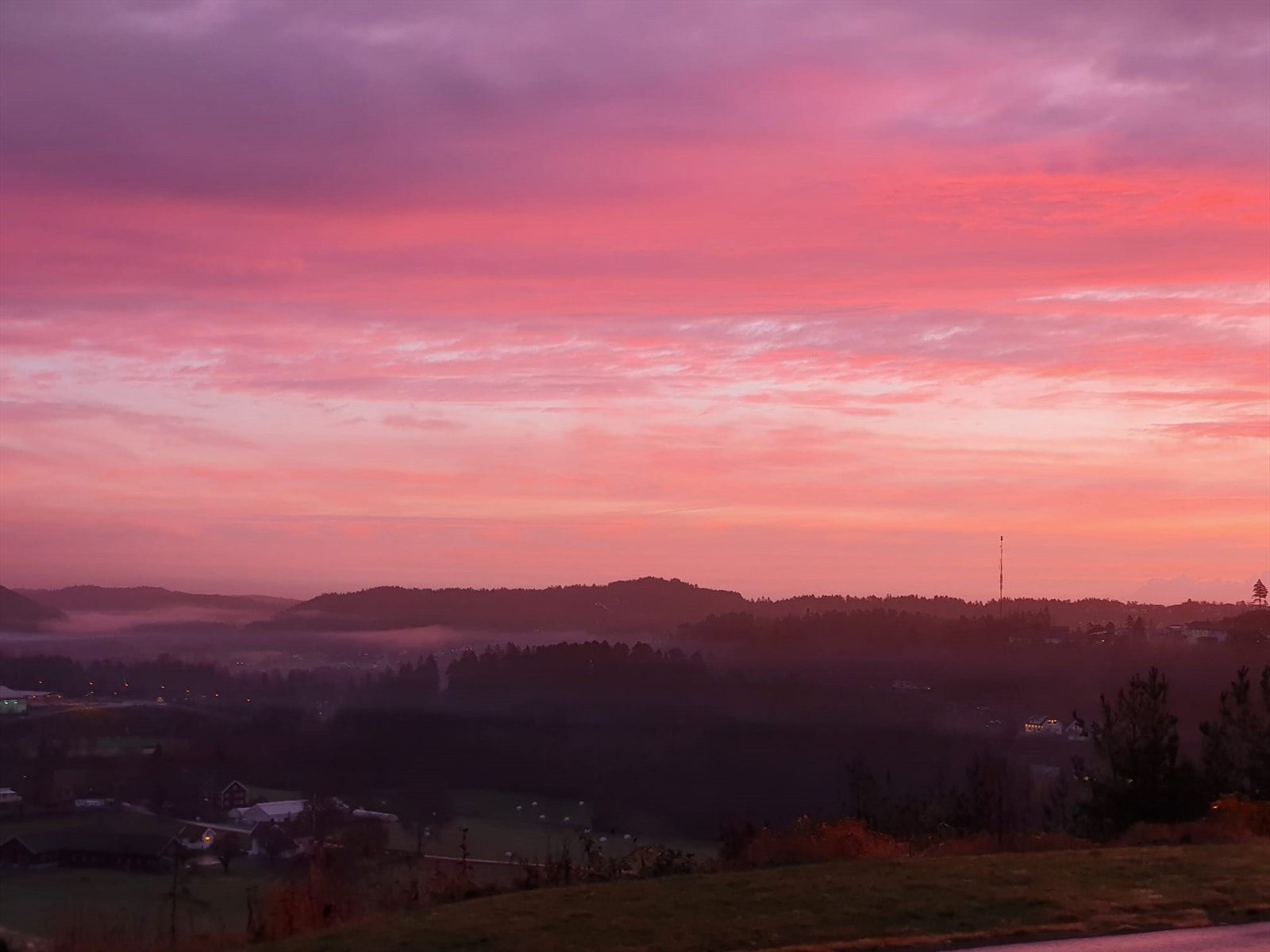 Rosa himmel er det også til tider. Galleribilde