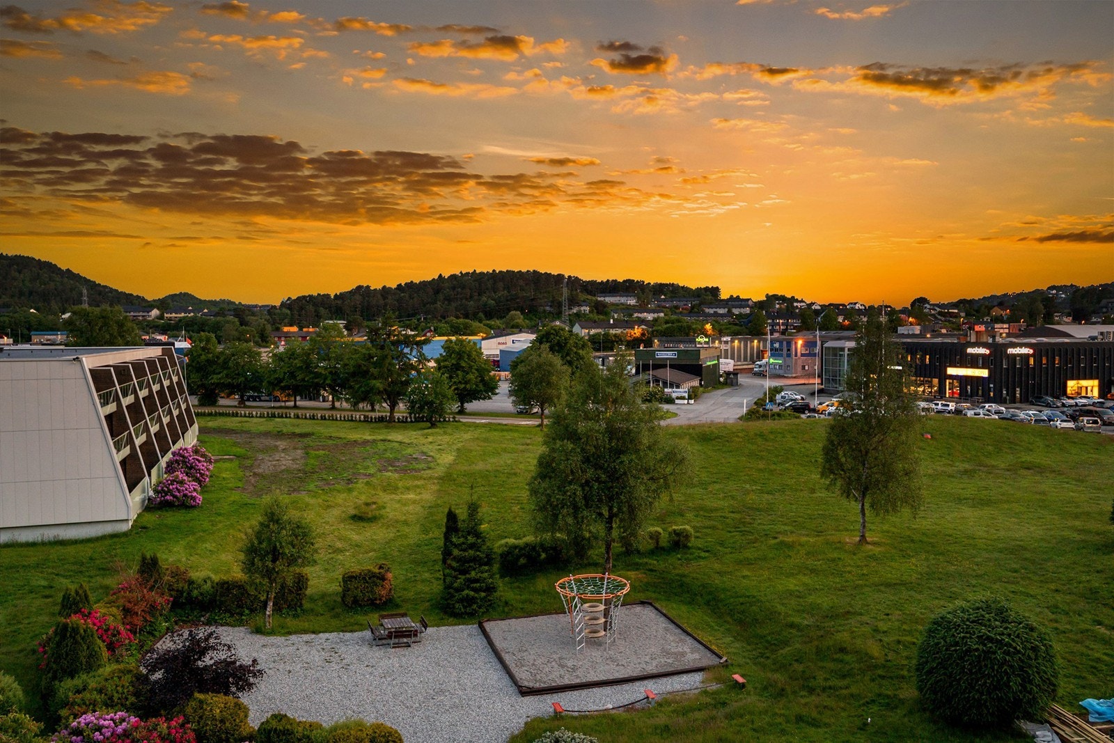Utsikt på kveldstid Galleribilde