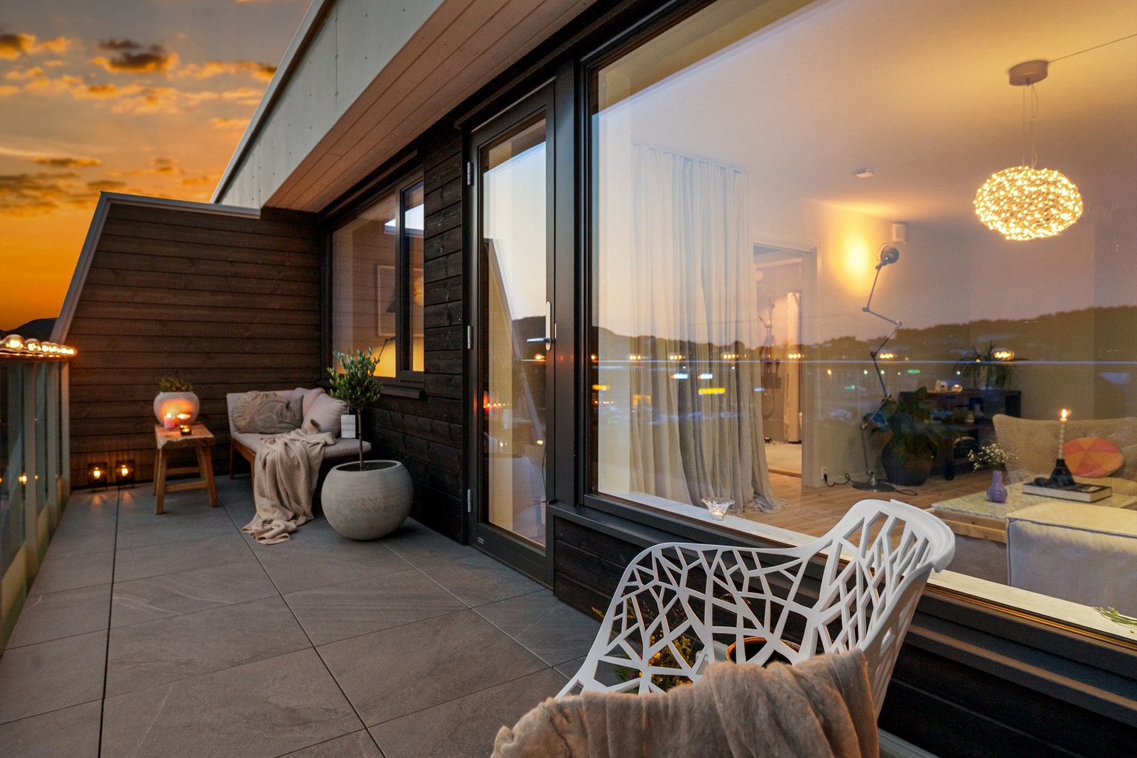 Her kan du også nyte solnedgangen Galleribilde