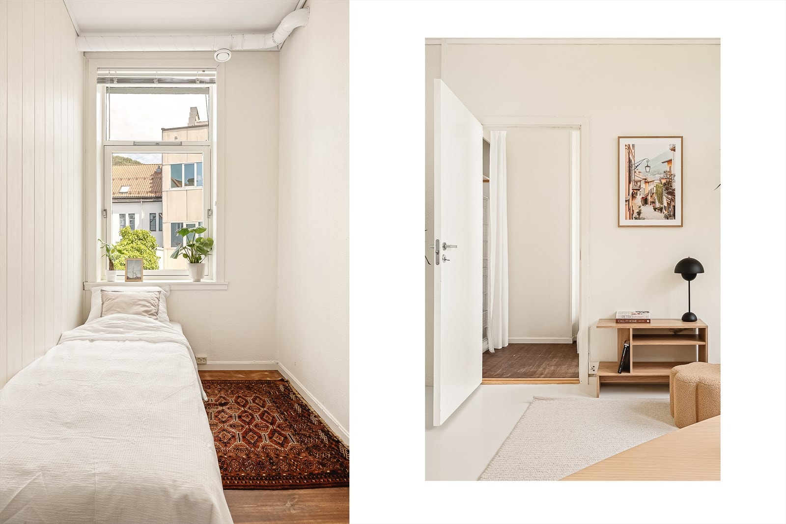 Soverommene måler til 7,3 m² og 6,6 m². Galleribilde