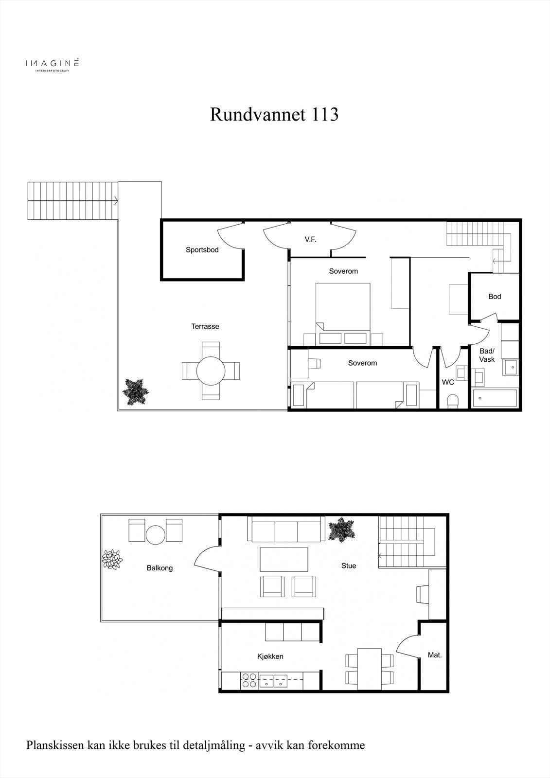 Rundvannet 113 - Planskisse 2D Galleribilde