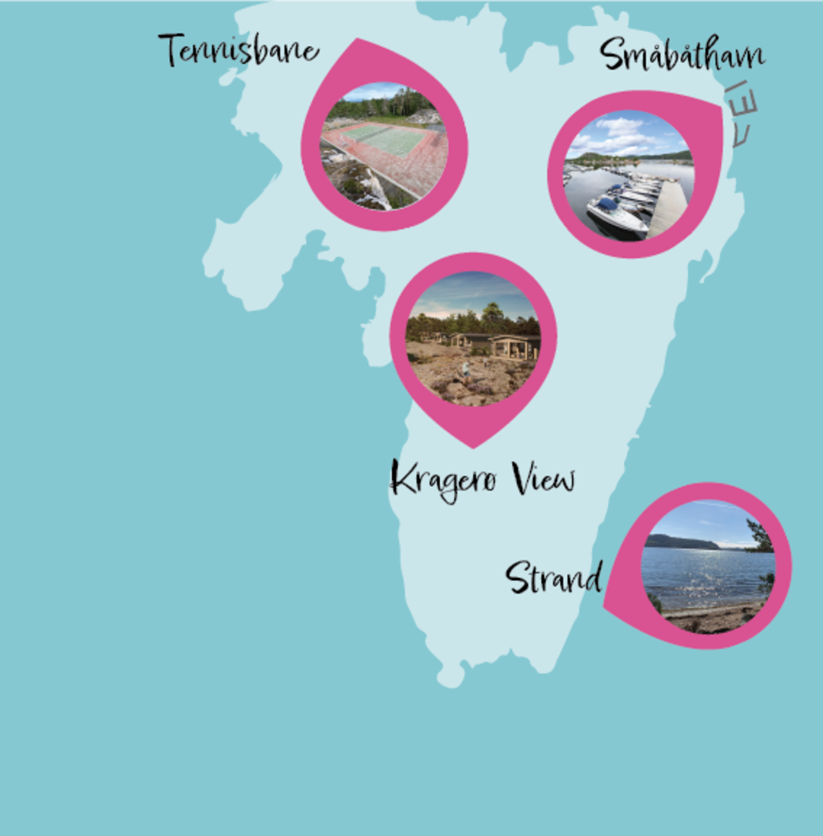 Oversikt over tomtene på Borteid Galleribilde