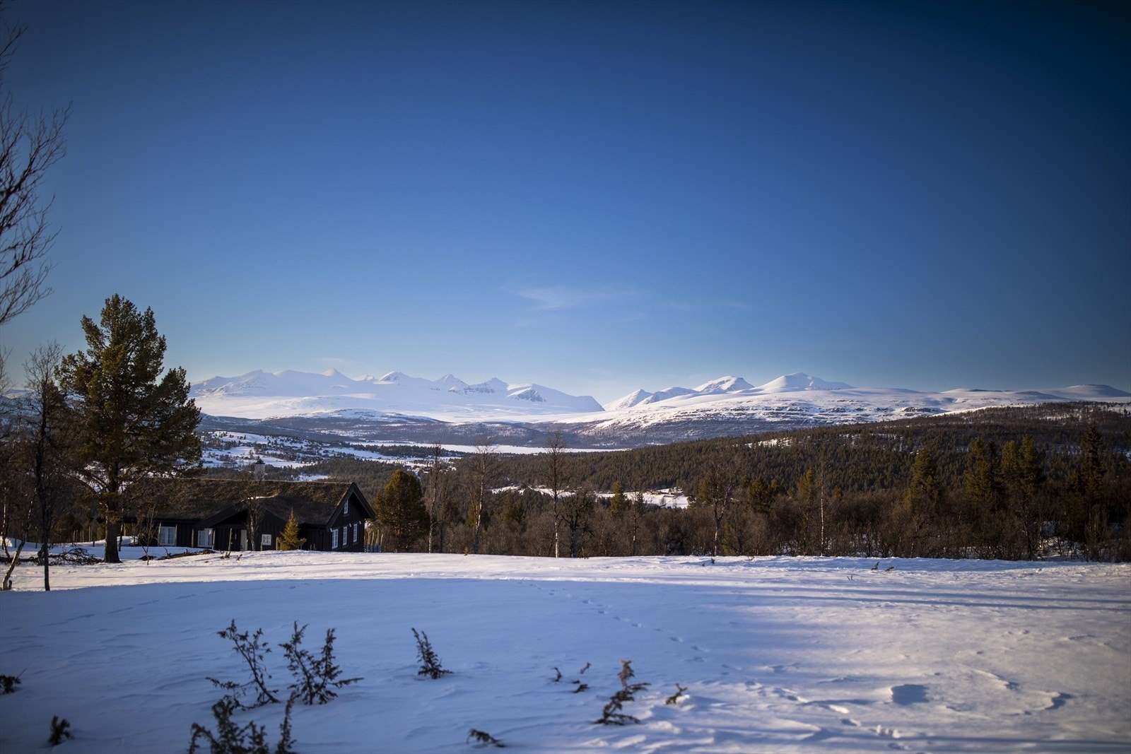Fritidsbolig fra 2012 med solrik beliggenhet og flott utsikt over Kvamsfjellet. Galleribilde