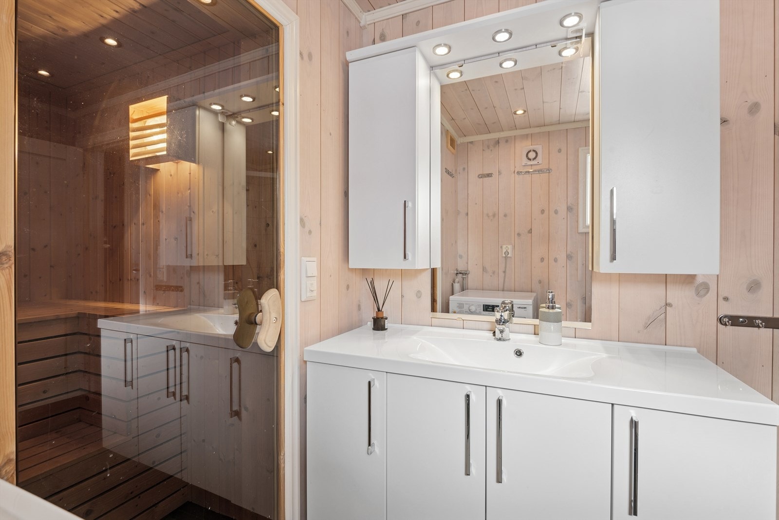 Det er også opplegg for vaskemaskin. Galleribilde