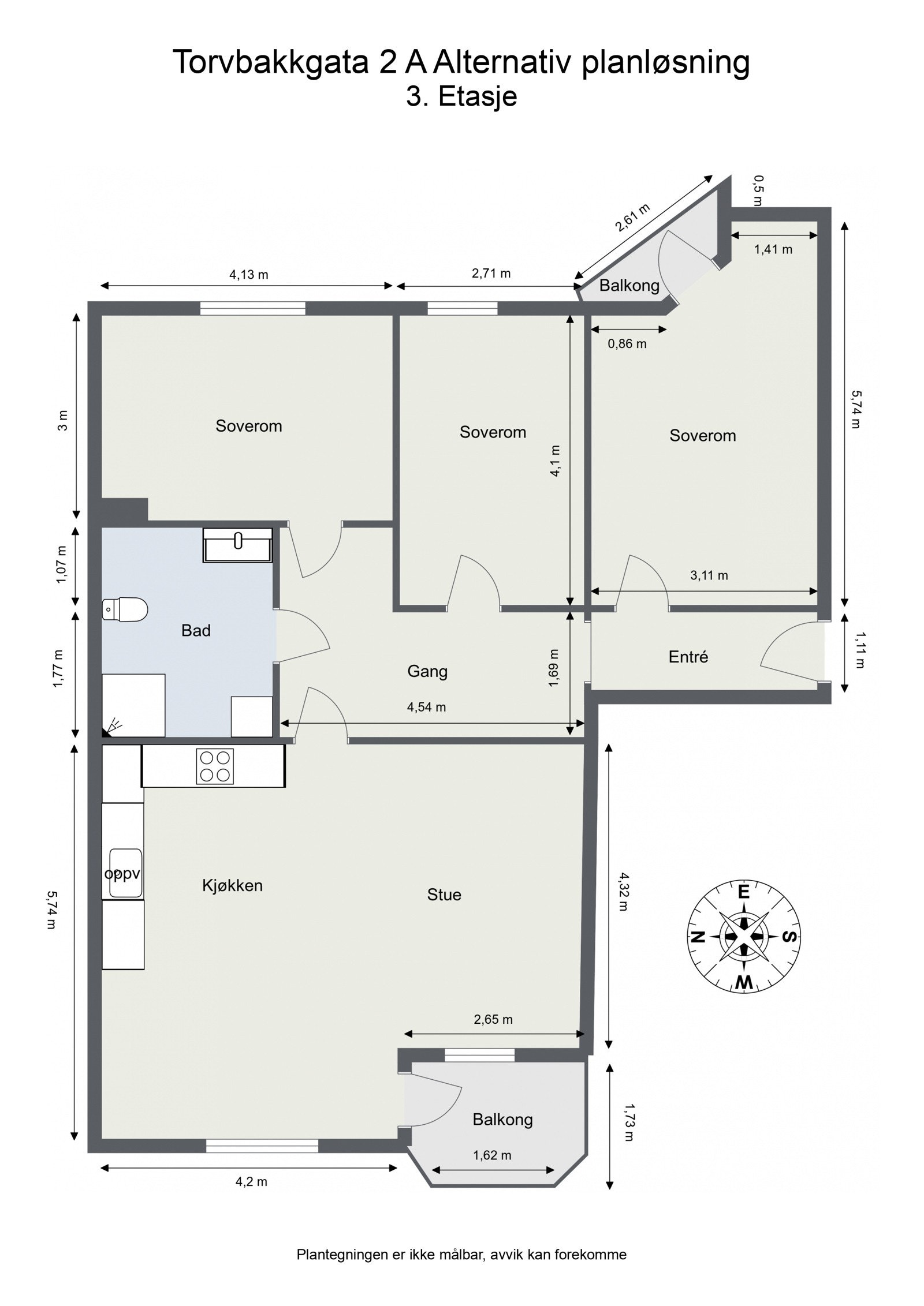 Alternativ plantegning Galleribilde