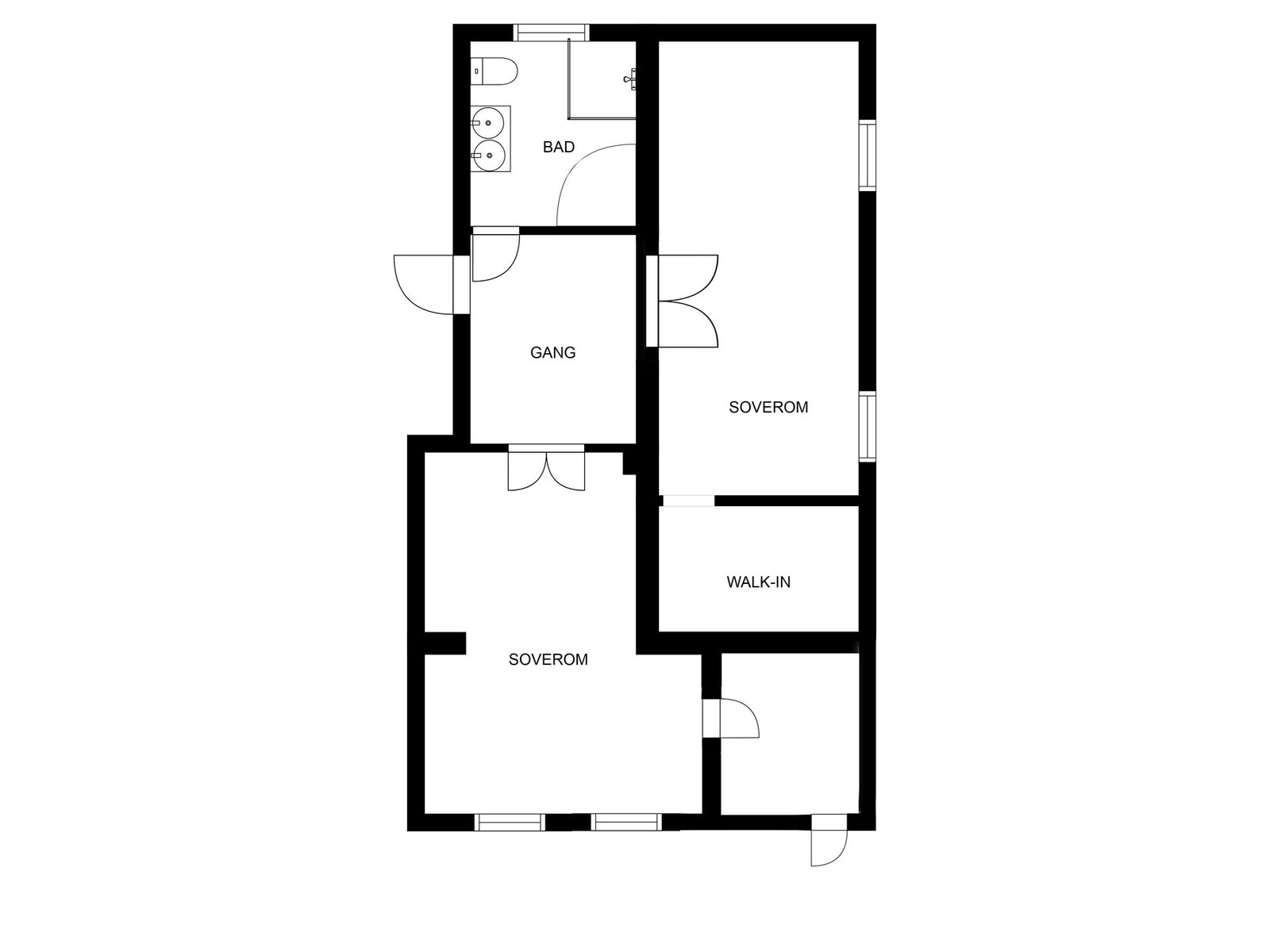 Plantegning kjeller Galleribilde