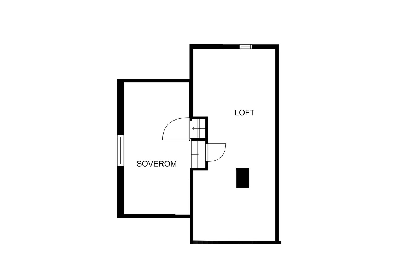 Plantegning loft Galleribilde