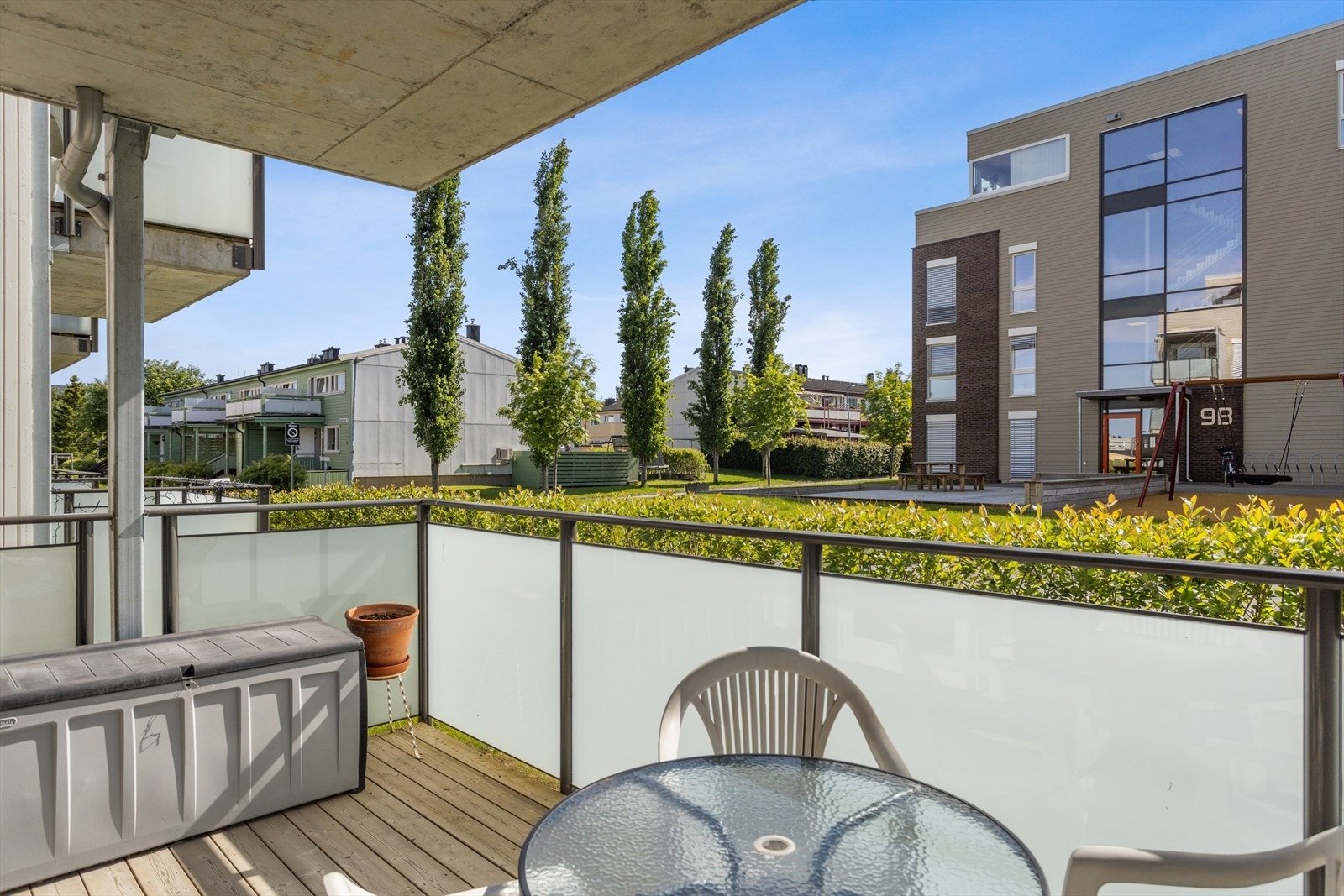 Balkong er ca 10 m². Galleribilde