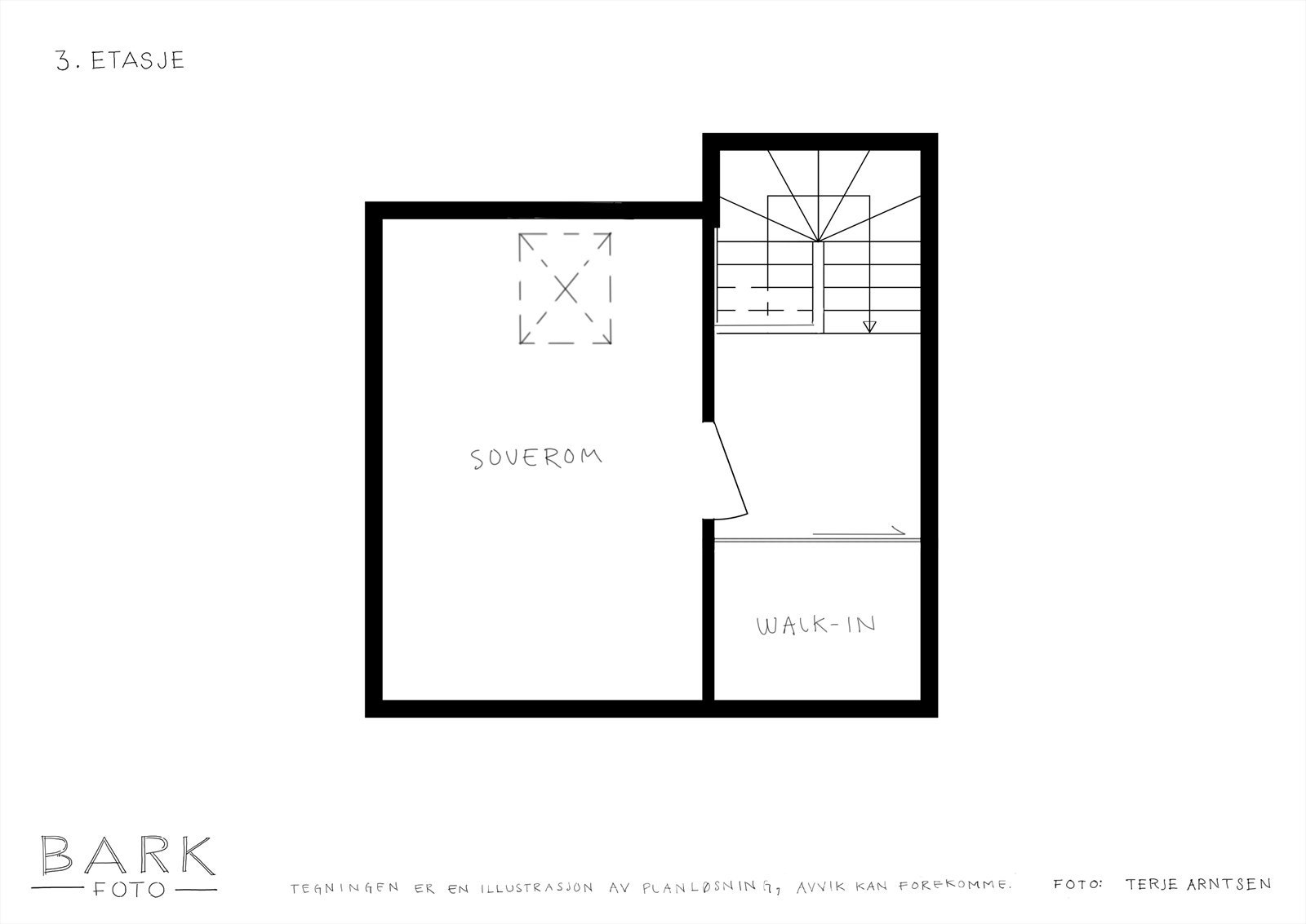 Plantegning 3. etasje. Galleribilde