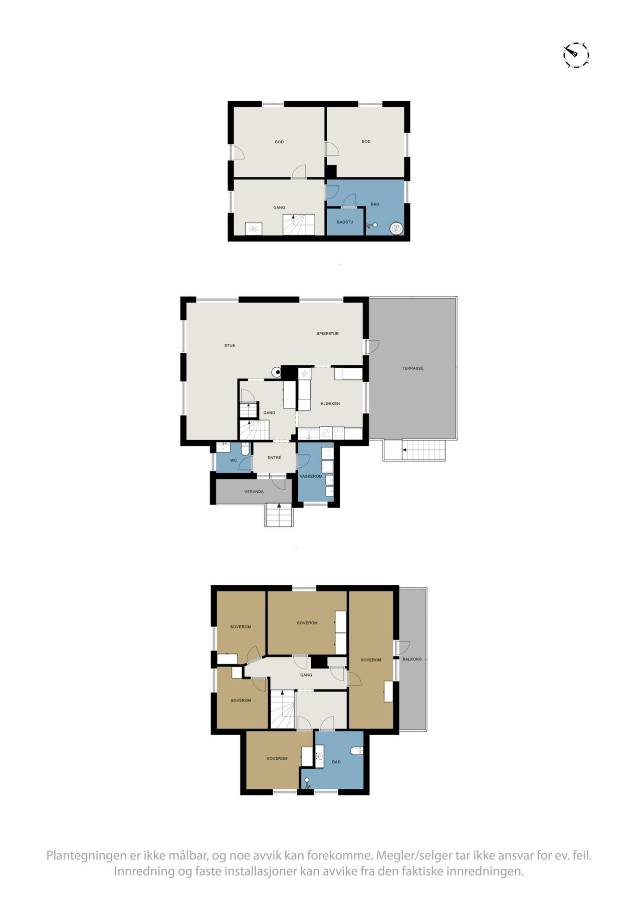 Plantegninger av hele boligen Galleribilde