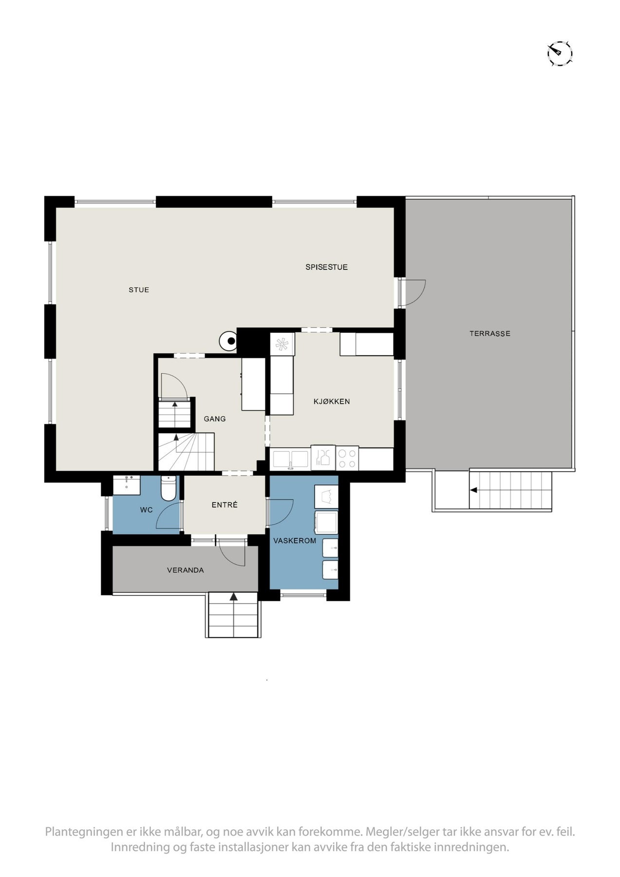 Plantegning av 1. etasje Galleribilde