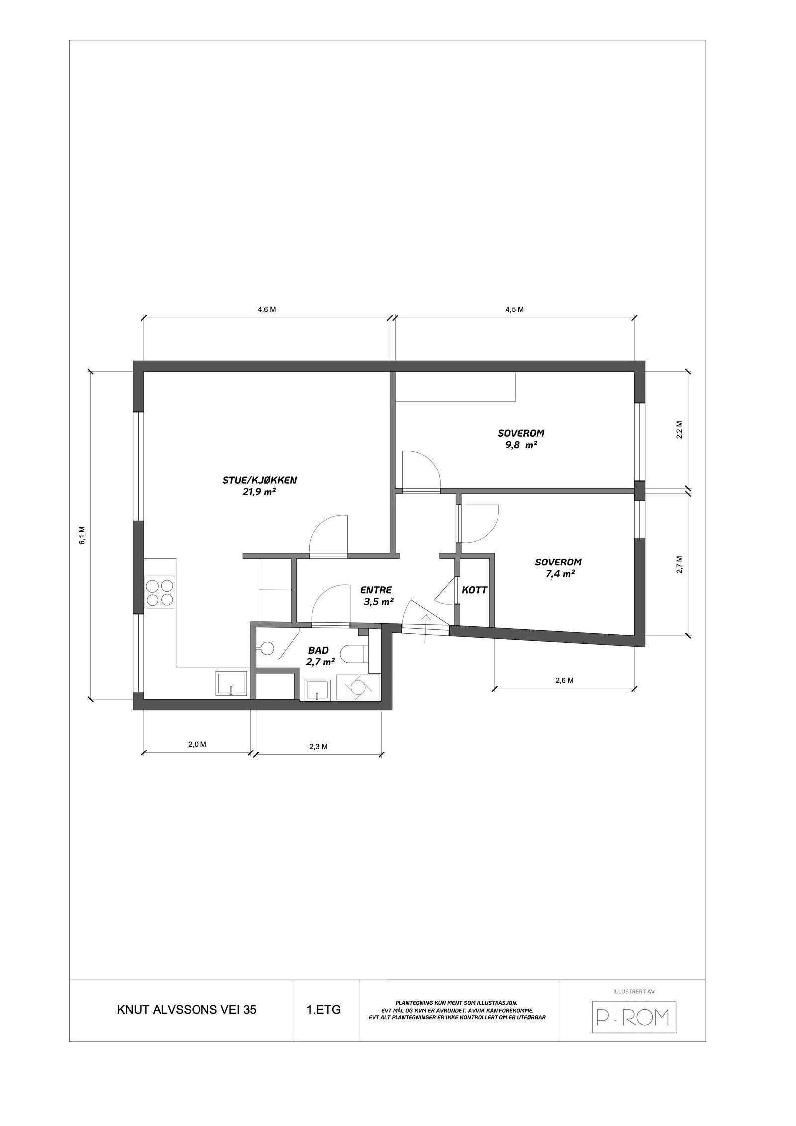 Den arealsmarte planløsningen gir en fantastisk romfølelse! Galleribilde
