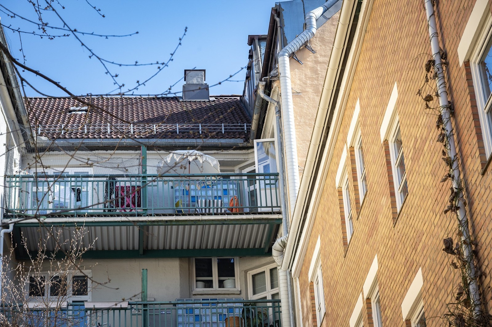 Herlig, luftig balkong. Galleribilde