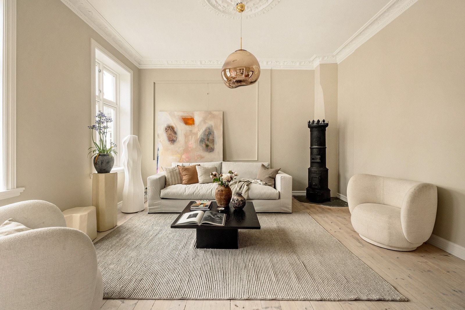 Leiligheten er på hele 105m². Dette er virkelig et smykke av leilighet. Galleribilde