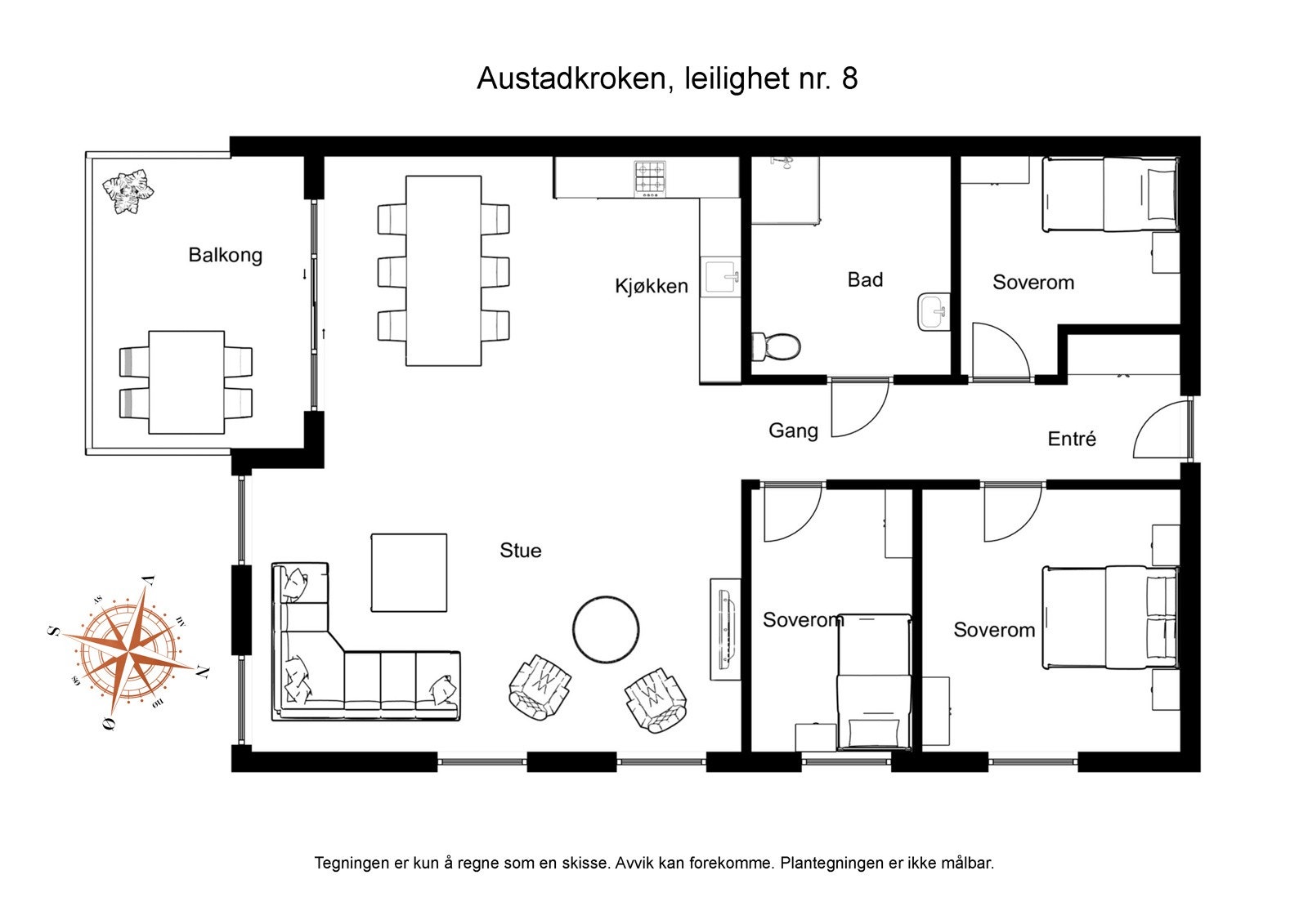 Planløsning andel 8 Galleribilde