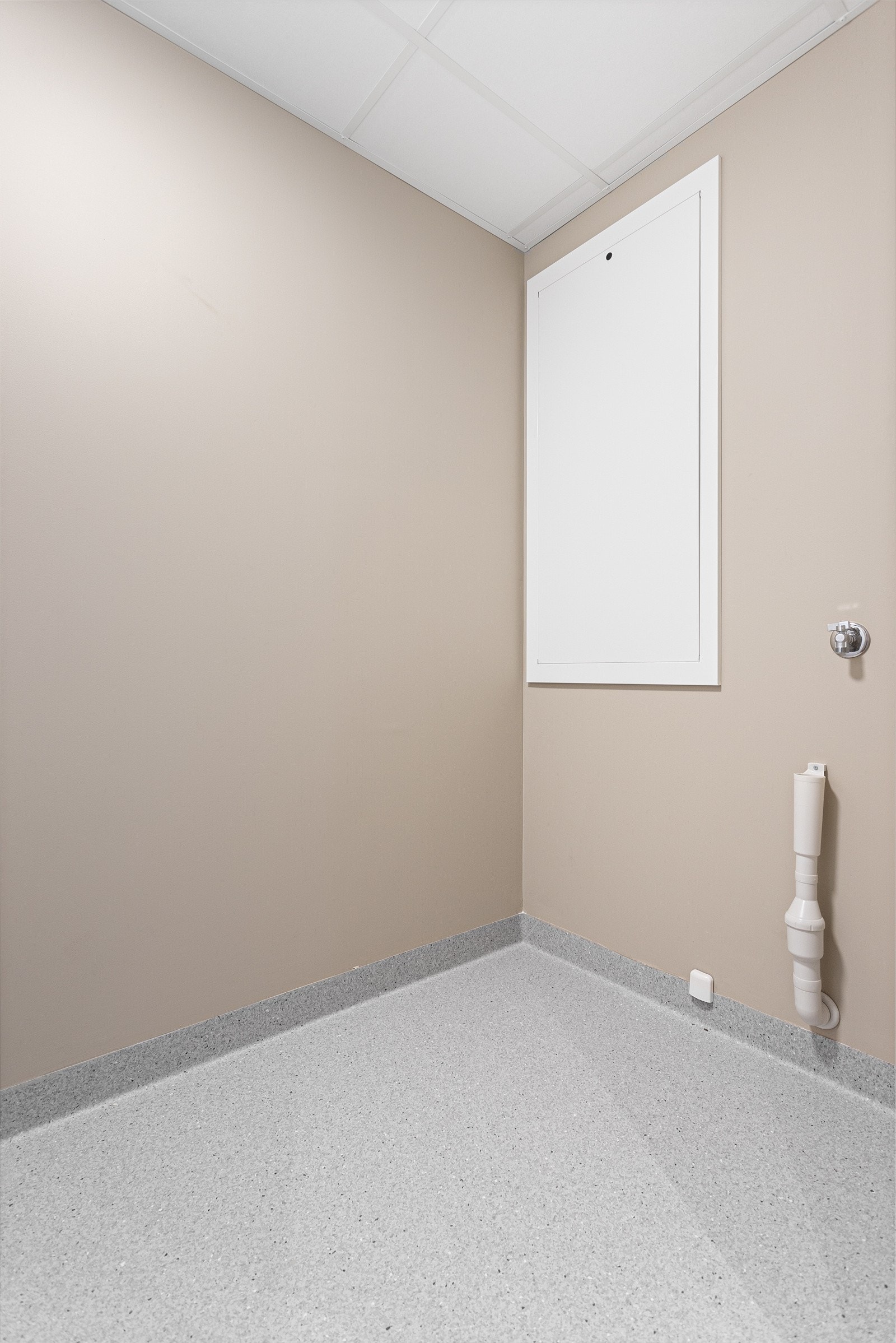 Det er opplegg for vaskemaskin i teknisk rom Galleribilde