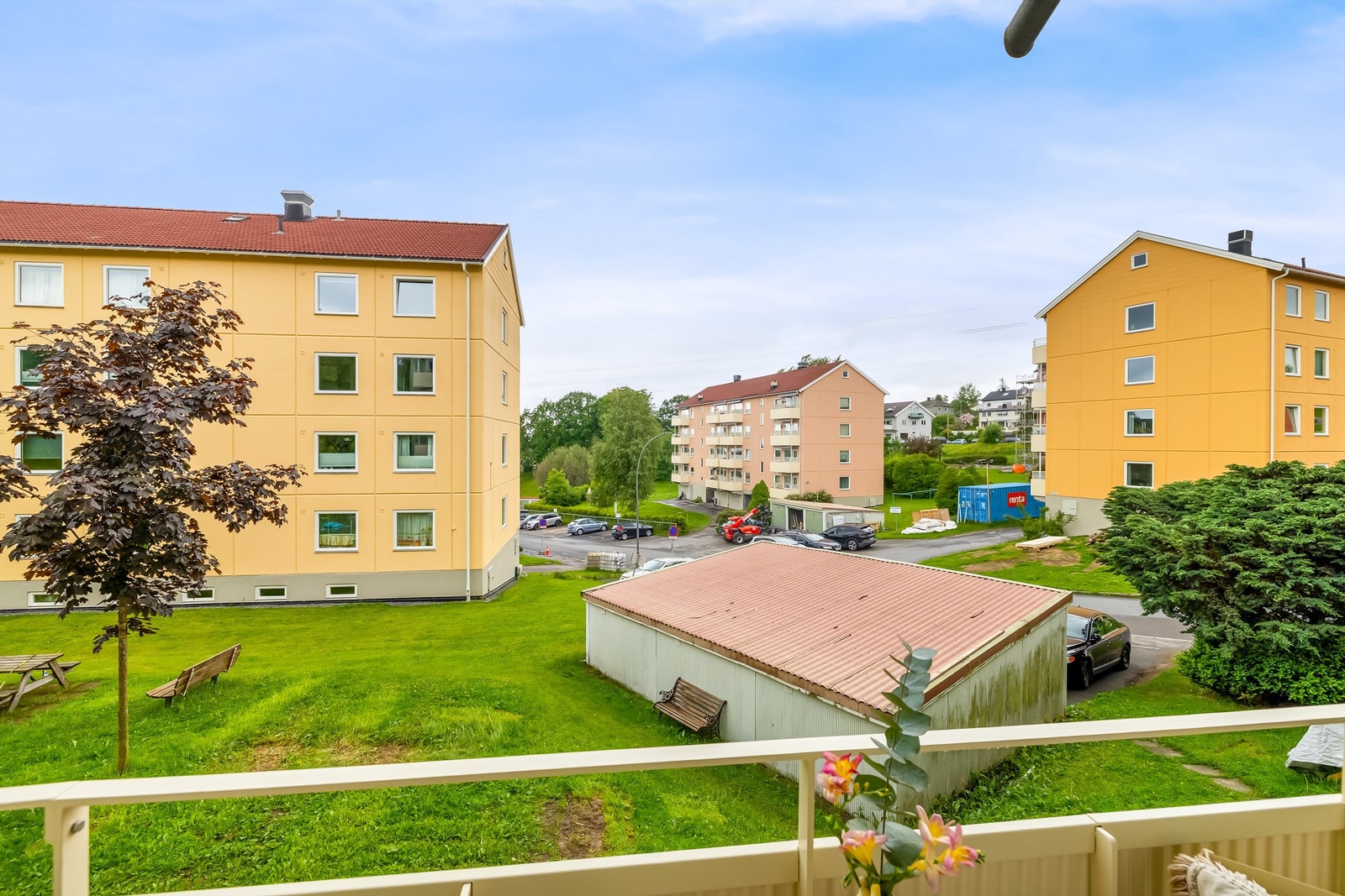 Det er tillatt med elektrisk- og gassgrill. Galleribilde