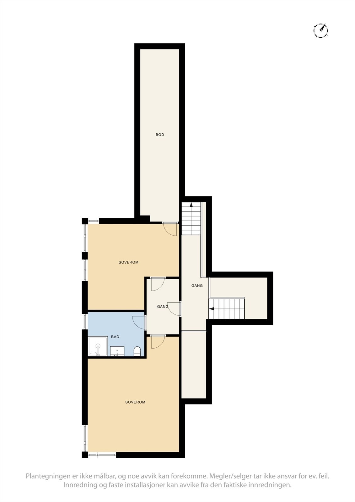 Plantegning 2. etasje Galleribilde
