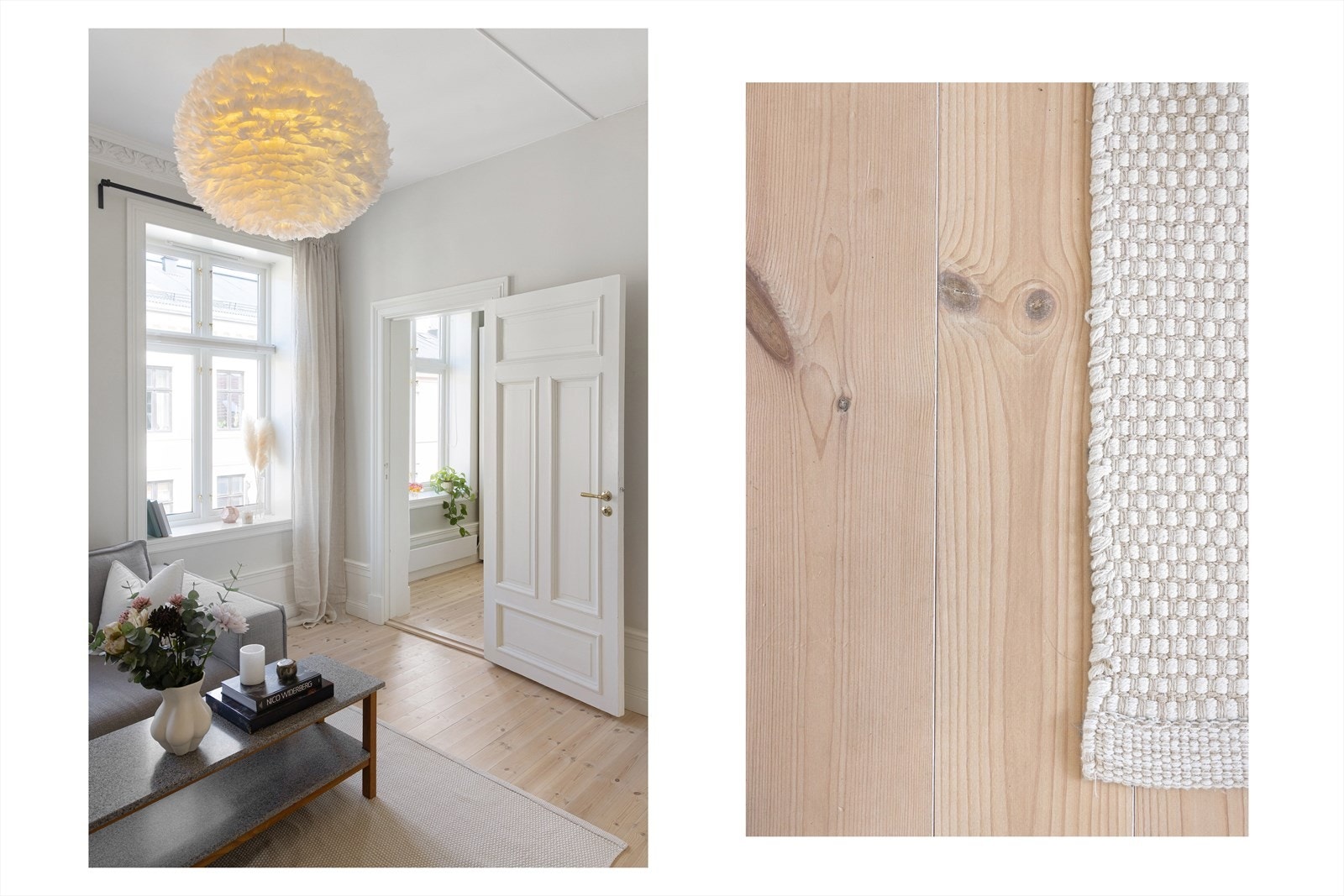 - Det er solid furu-/tregulv i stue, kjøkken og soverom - Galleribilde