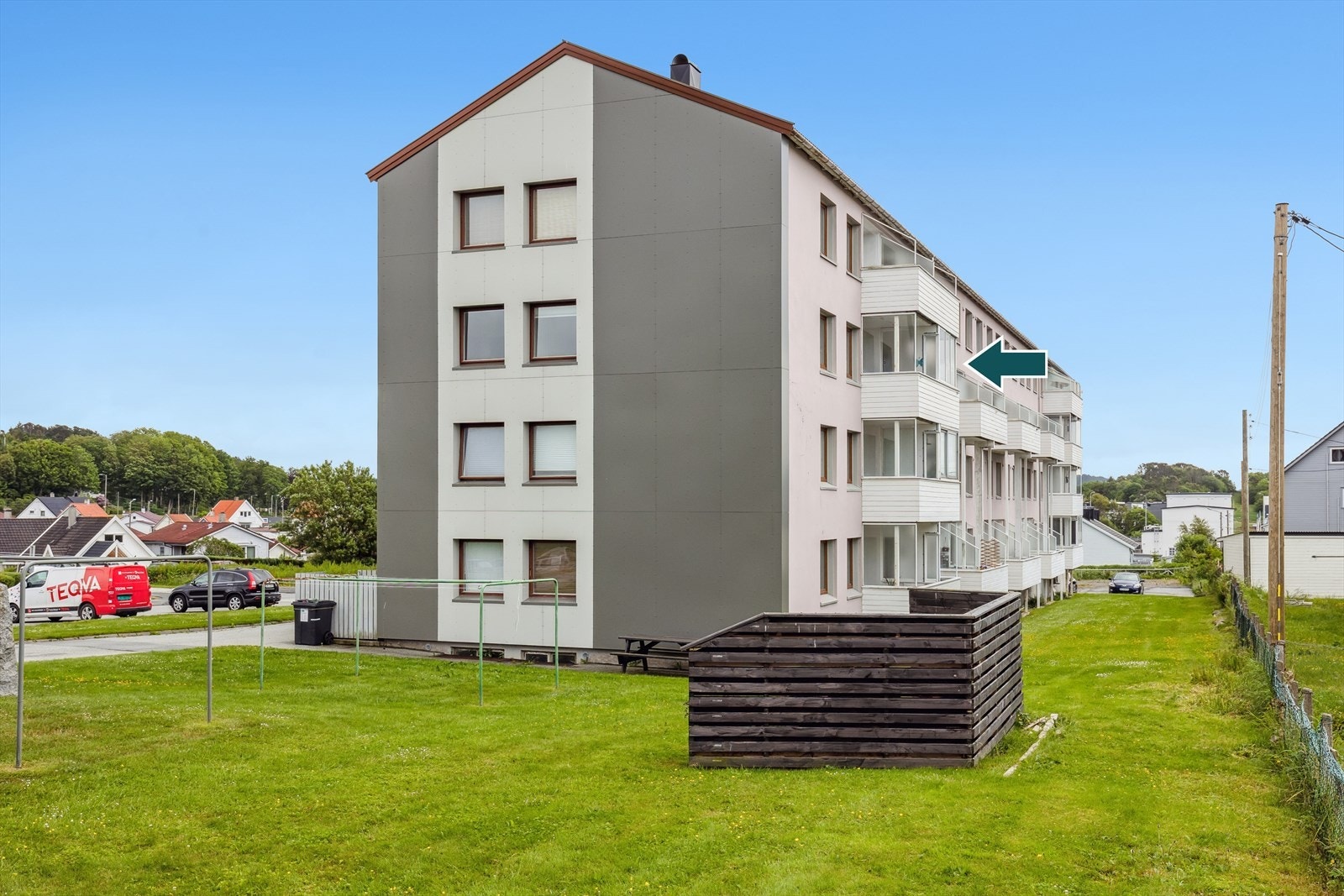 Tomten er felleseid av borettslaget. Galleribilde