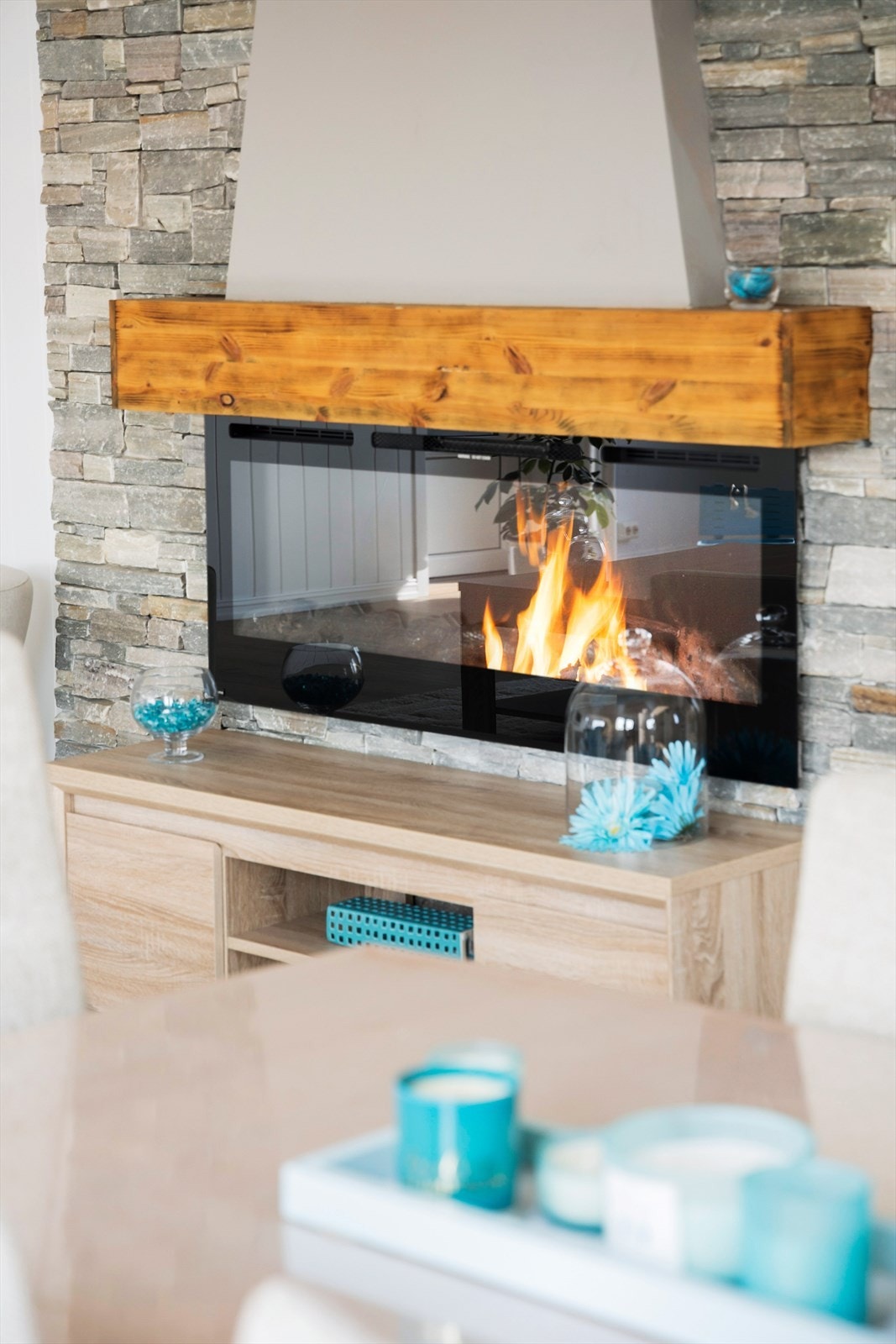 Hyggelig peis til kalde høst- og vinterdager. Galleribilde