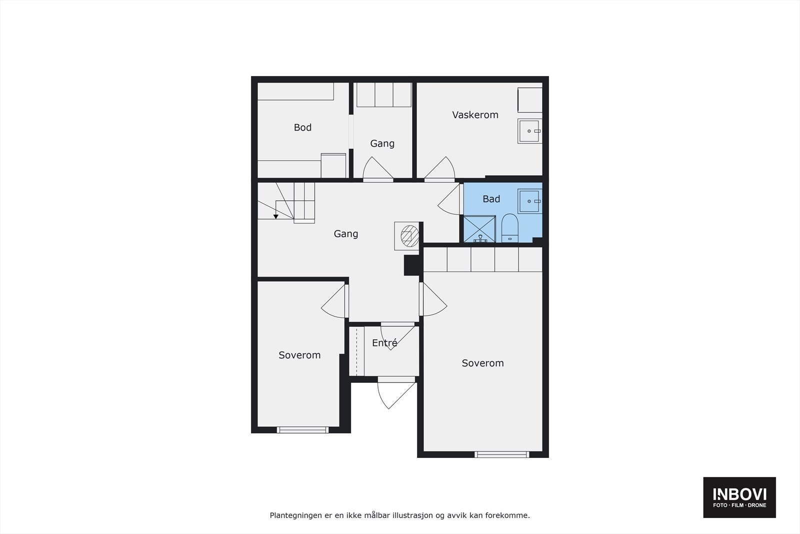 Plantegning underetasje Galleribilde