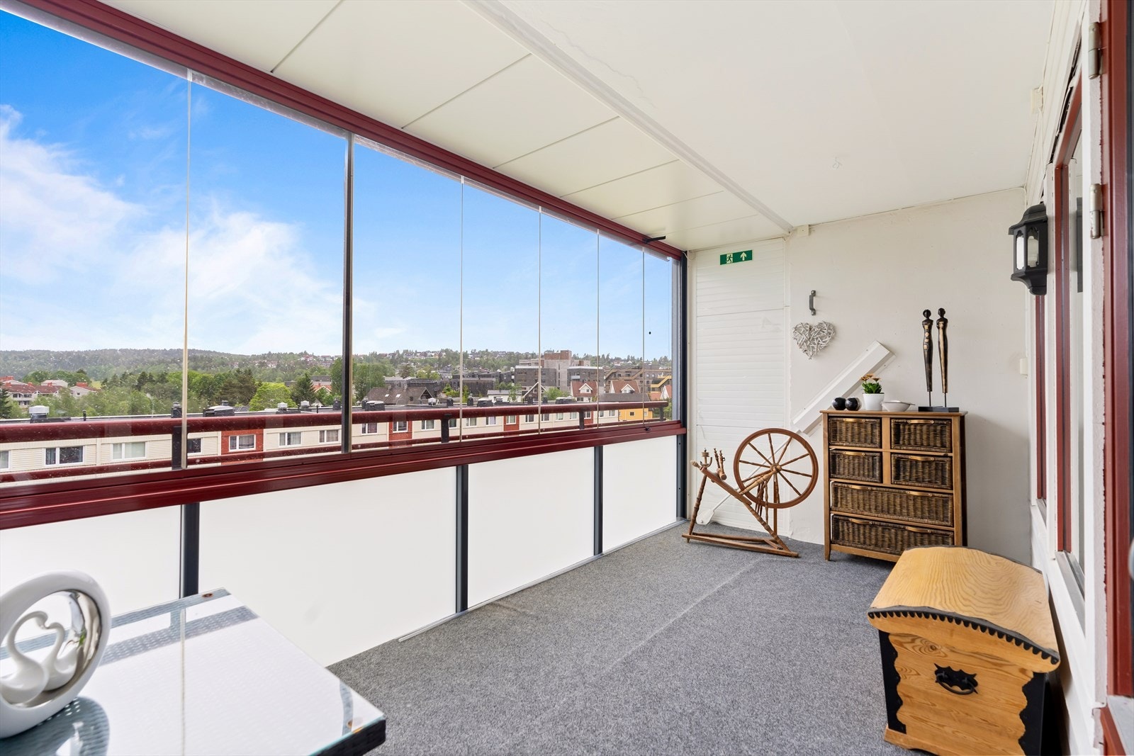 Her ute er det fin utsikt utover nærområdet. Galleribilde