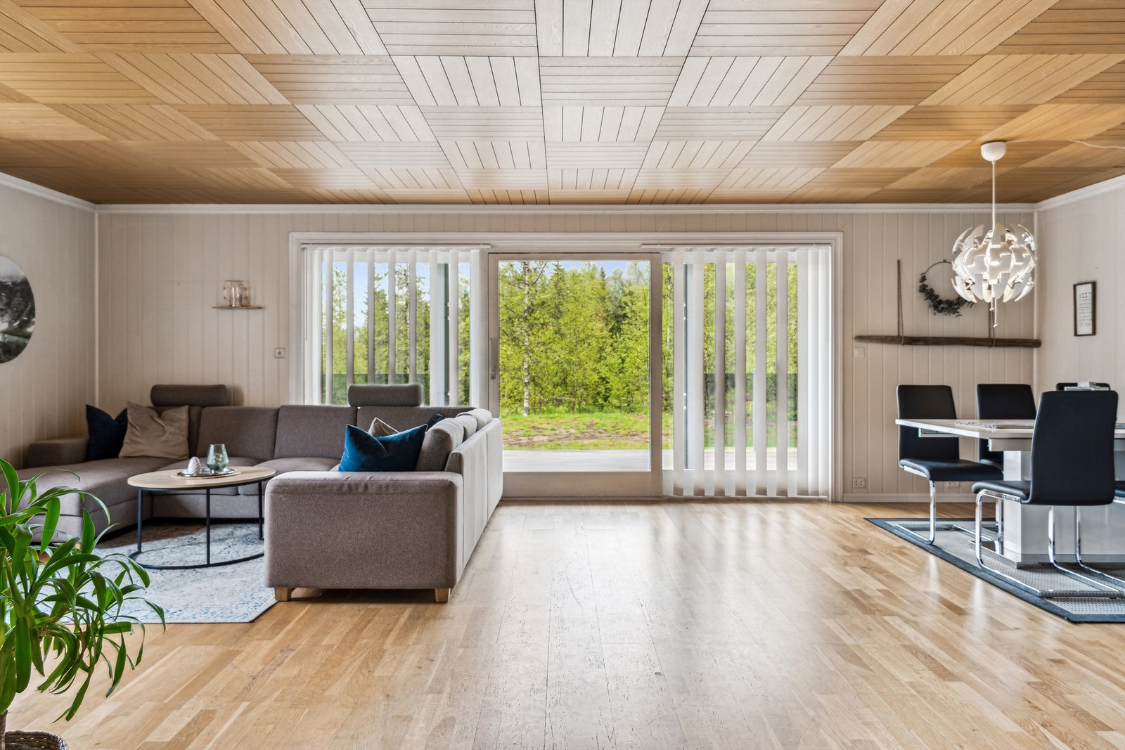 Store vindusflater mot sør og rikelig med møbleringsmuligheter Galleribilde