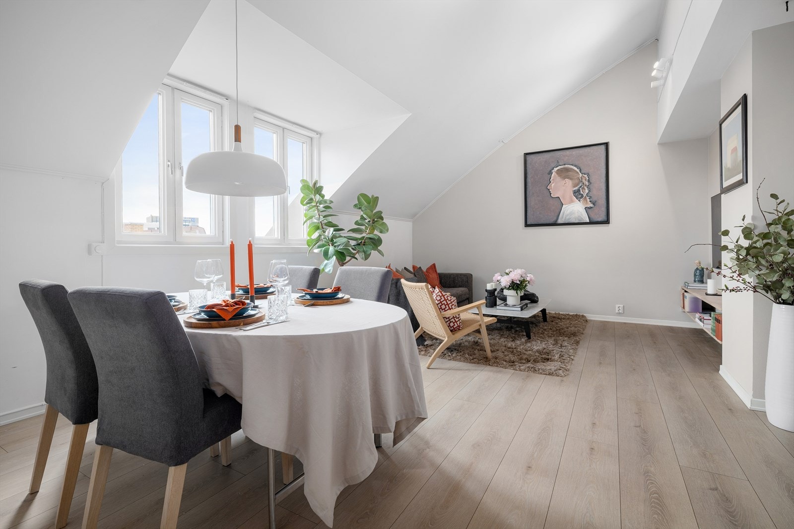 Easy living med "alt" inkludert i felleskostnadene, herav varmtvann, fyring m.m. Galleribilde