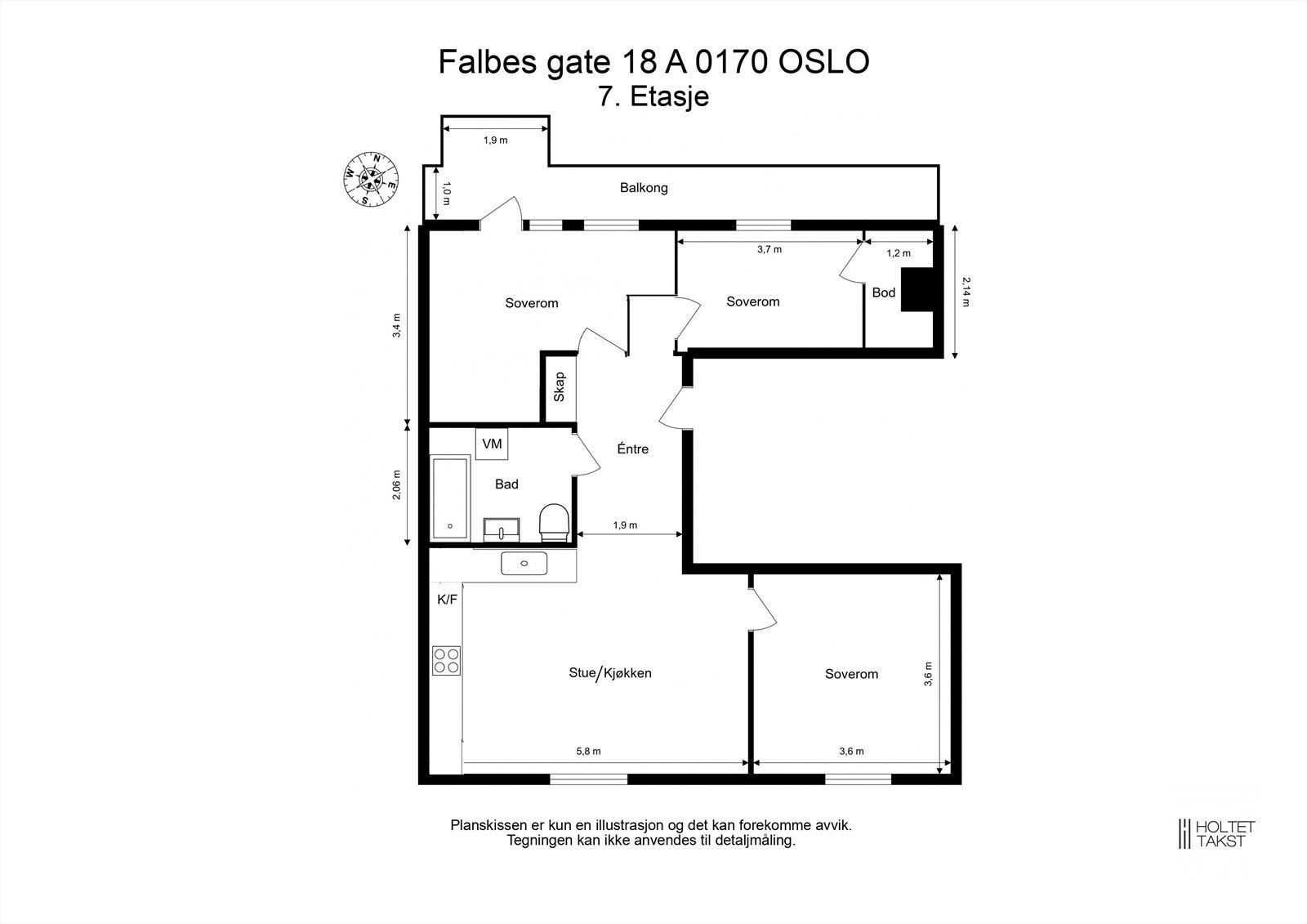 Alternativ planskisse, kun ment som illustrasjon - Eventuell omgjøring er kjøpers ansvar/risiko Galleribilde