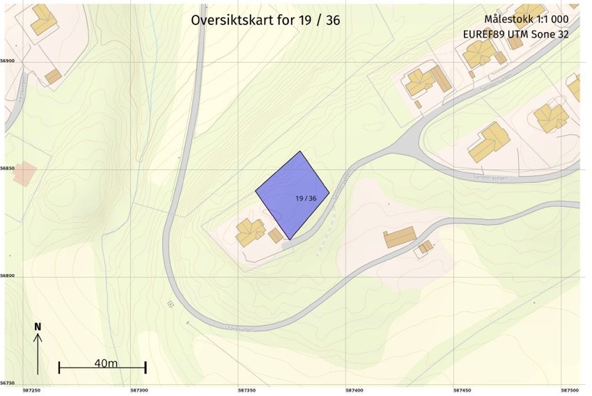 Offentlig avløp, privat vei og privat vann fra Frosta vannverk. Galleribilde