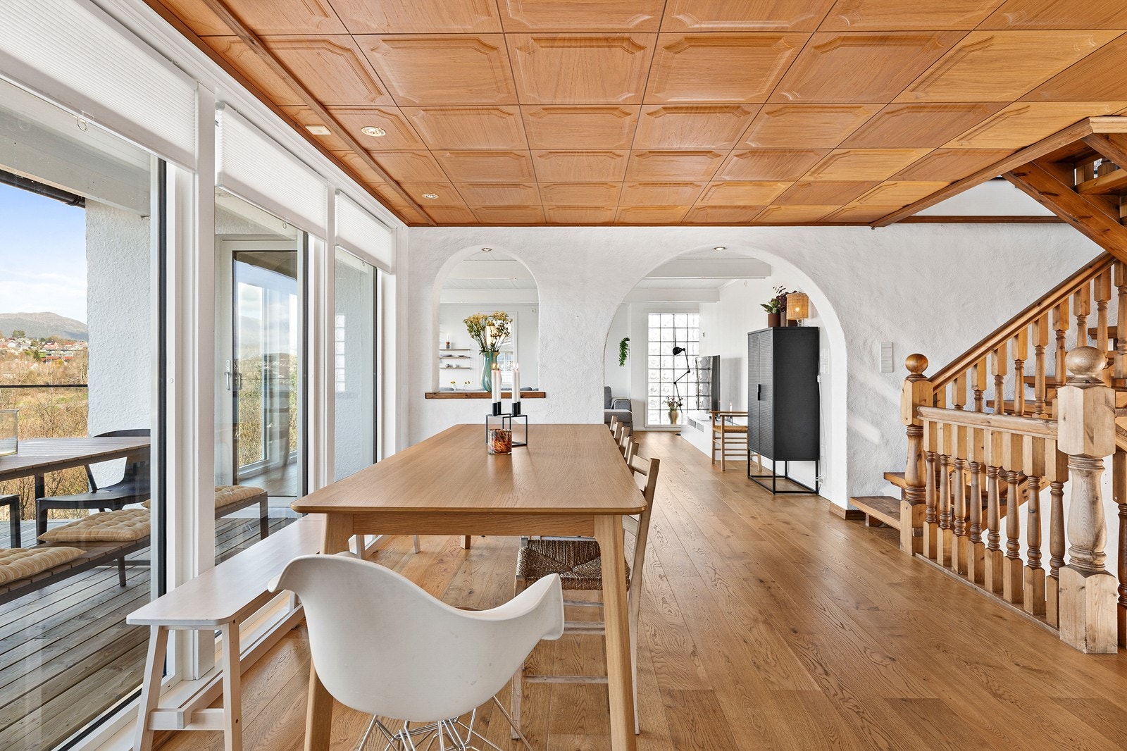 Lekker himling med trepanel. Galleribilde