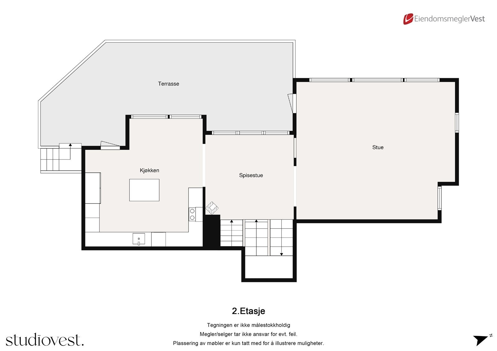 Planskisse: 2. etasje. Galleribilde
