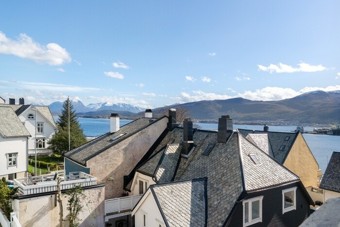 Utsikt mot sjø Galleribilde